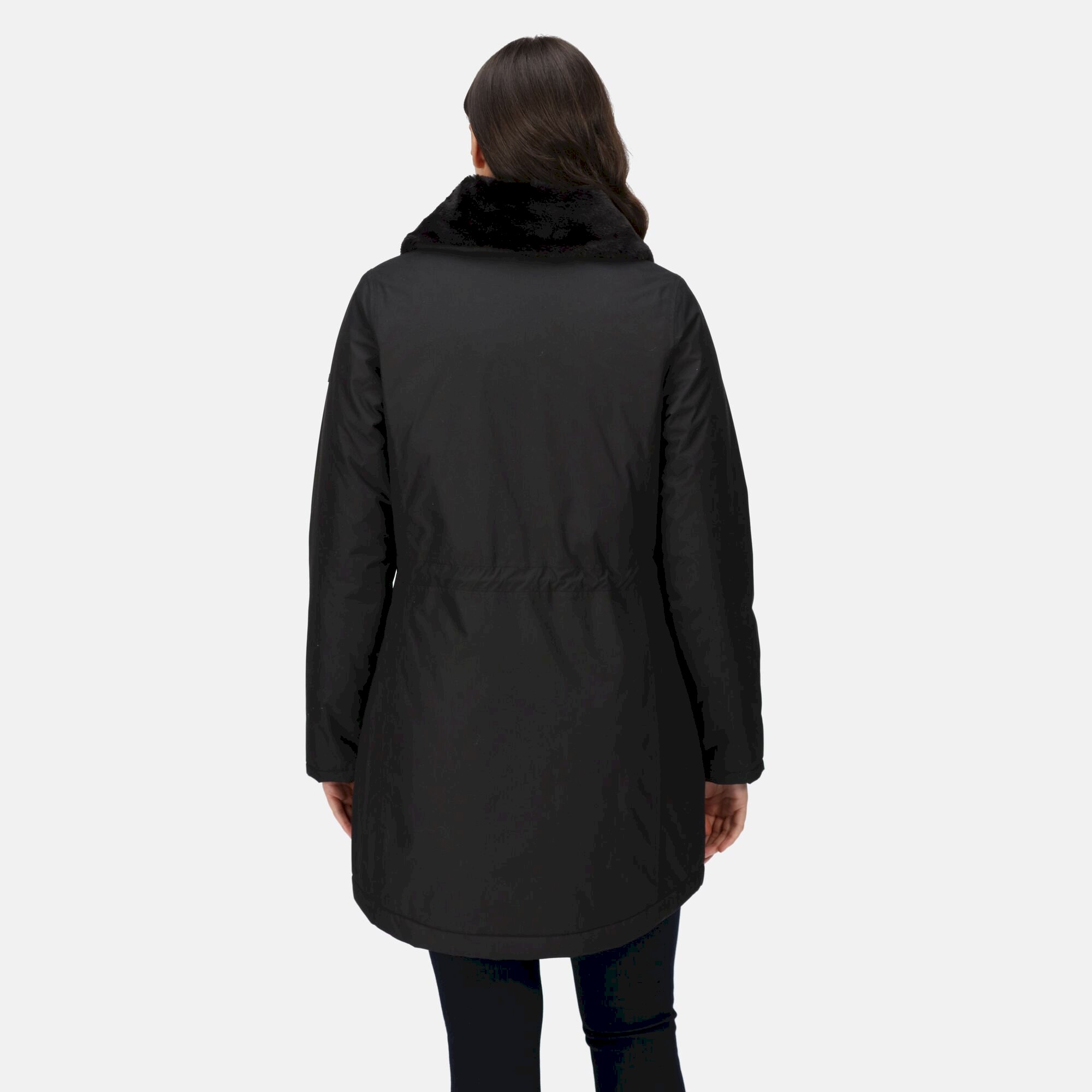 Women's Renata Fur Collar Parka | Black