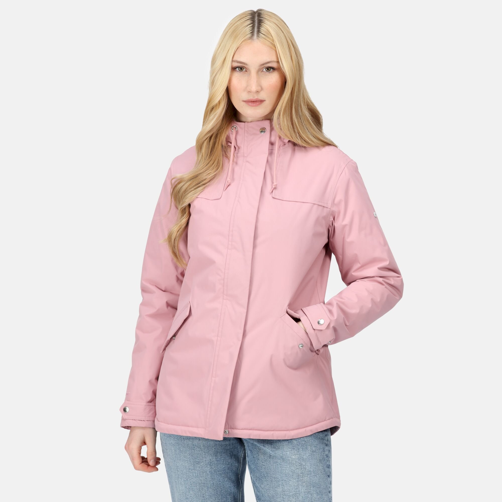 Women's Bria Fur Lined Waterproof Jacket | Powder Pink