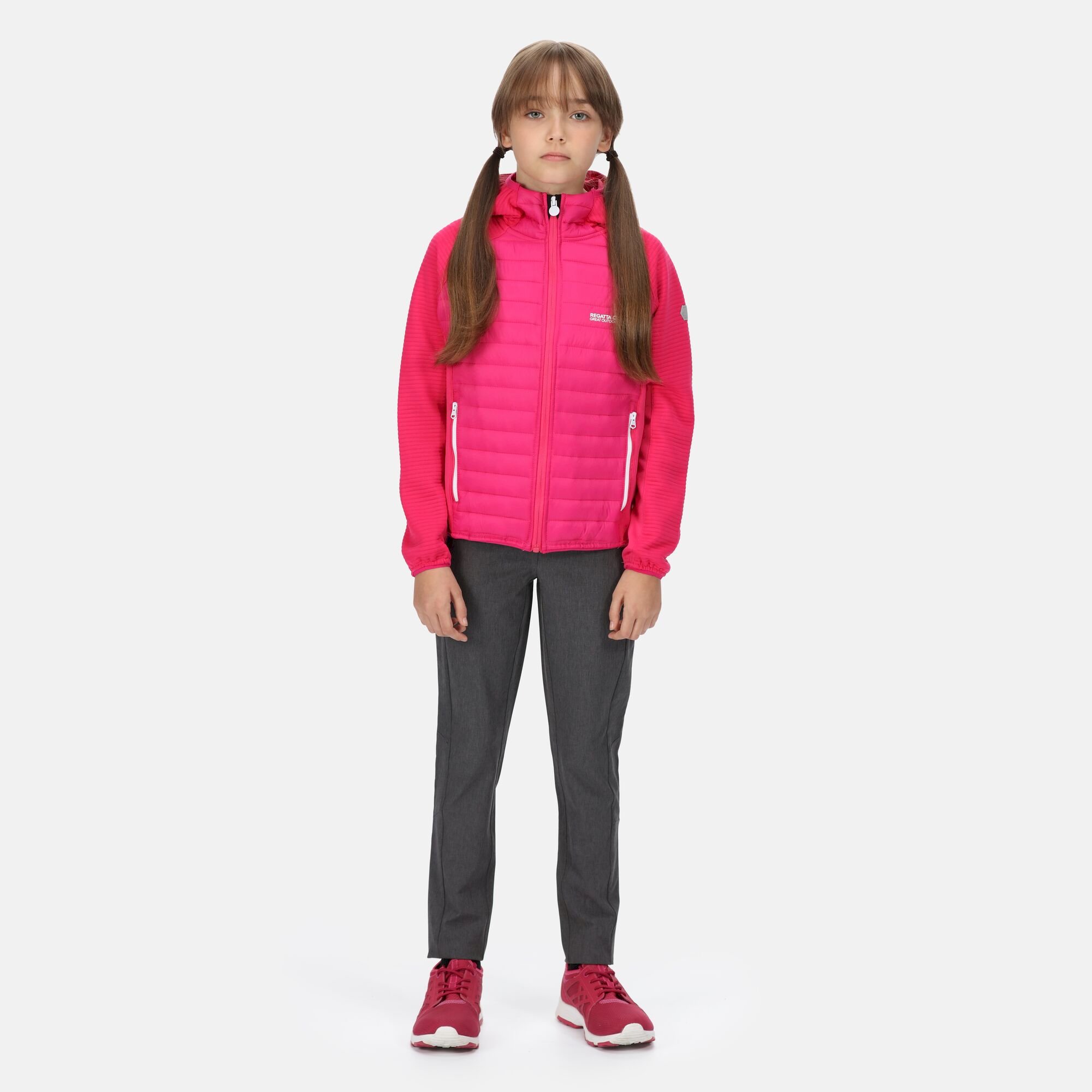Kids' Kielder V Hybrid Insulated Jacket | Pink Fusion