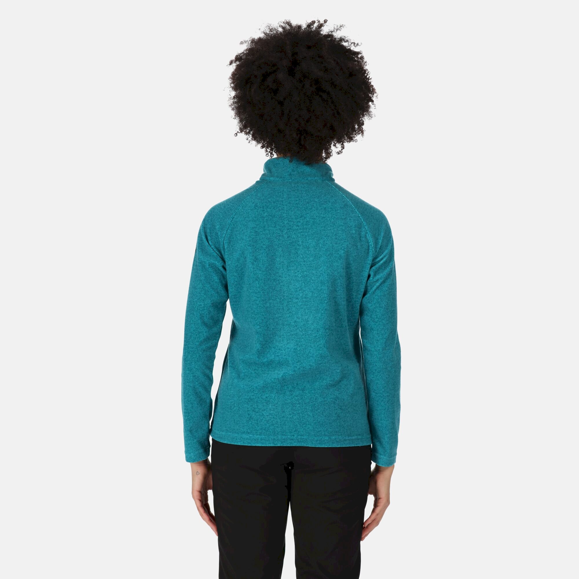 Women's Pimlo Half Zip Velour Fleece | Pagoda Blue