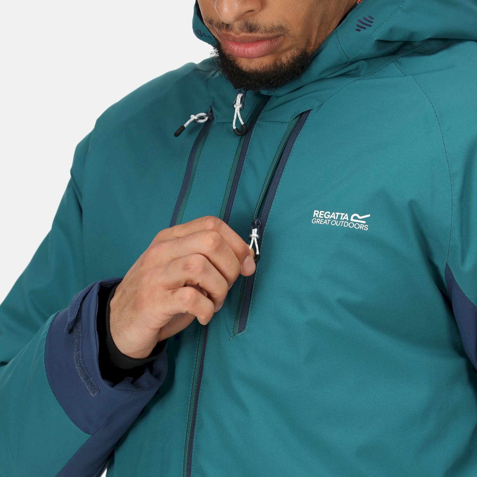 Men's Highton Stretch Padded Jacket III | Pacific Green Admiral Blue