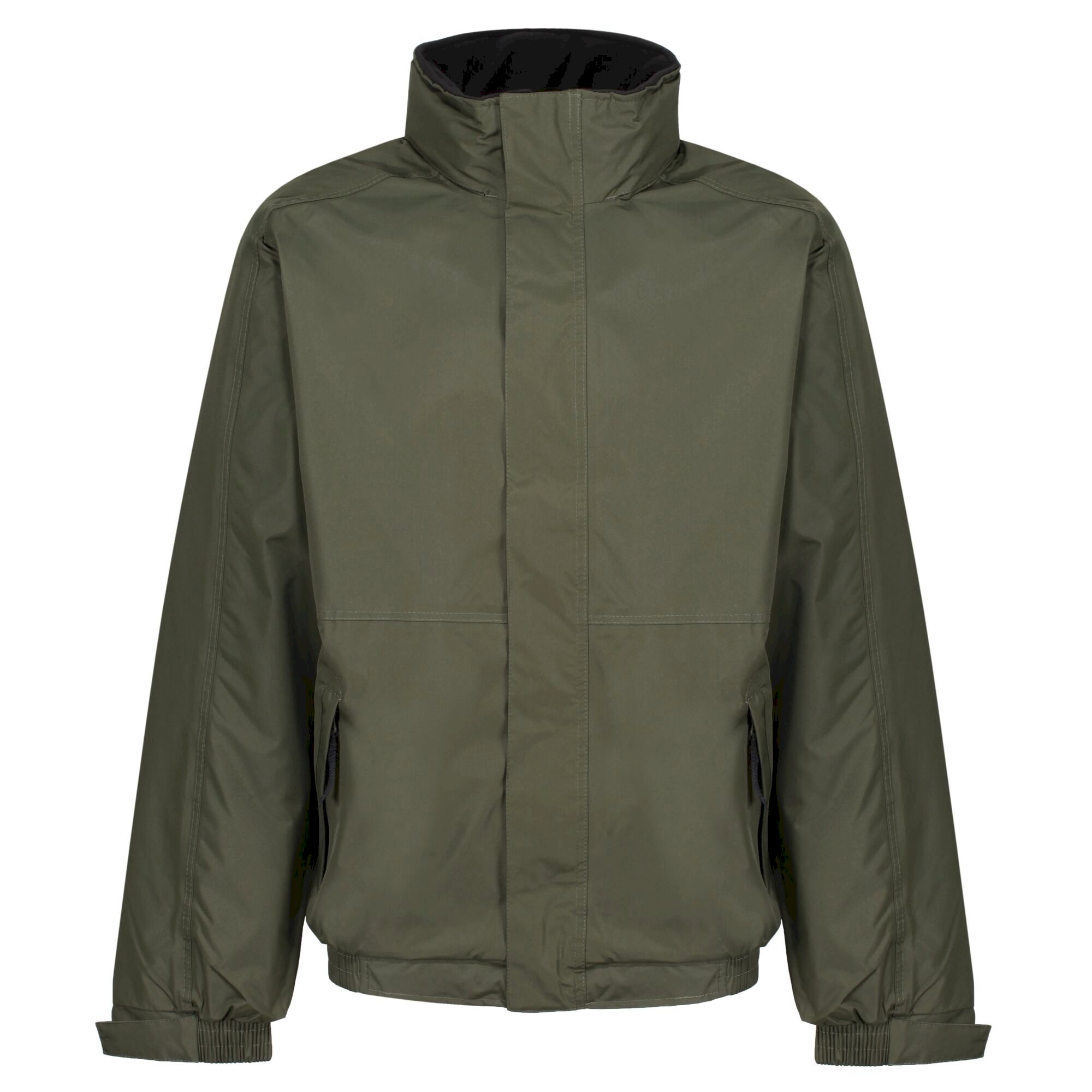 Men's Dover Fleece Lined Waterproof Insulated Bomber Jacket | Dark Khaki Marl Black