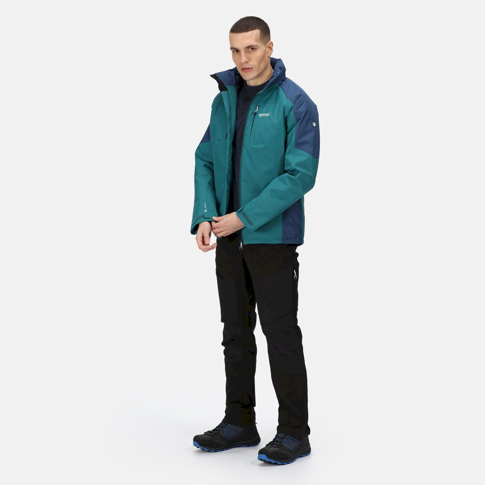 Men's Winter Calderdale Waterproof Jacket | Pacific Green Admiral Blue