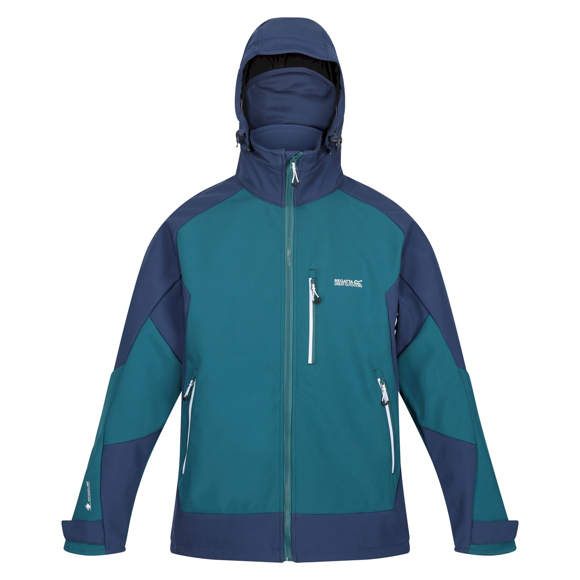 Men's Hewitts VII Softshell Jacket | Pacific Green Admiral Blue