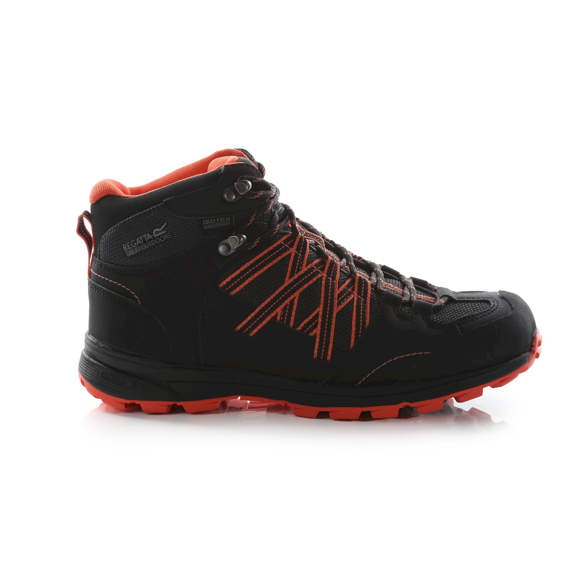 Women's Samaris II Waterproof Mid Walking Boots | Black Neon Peach