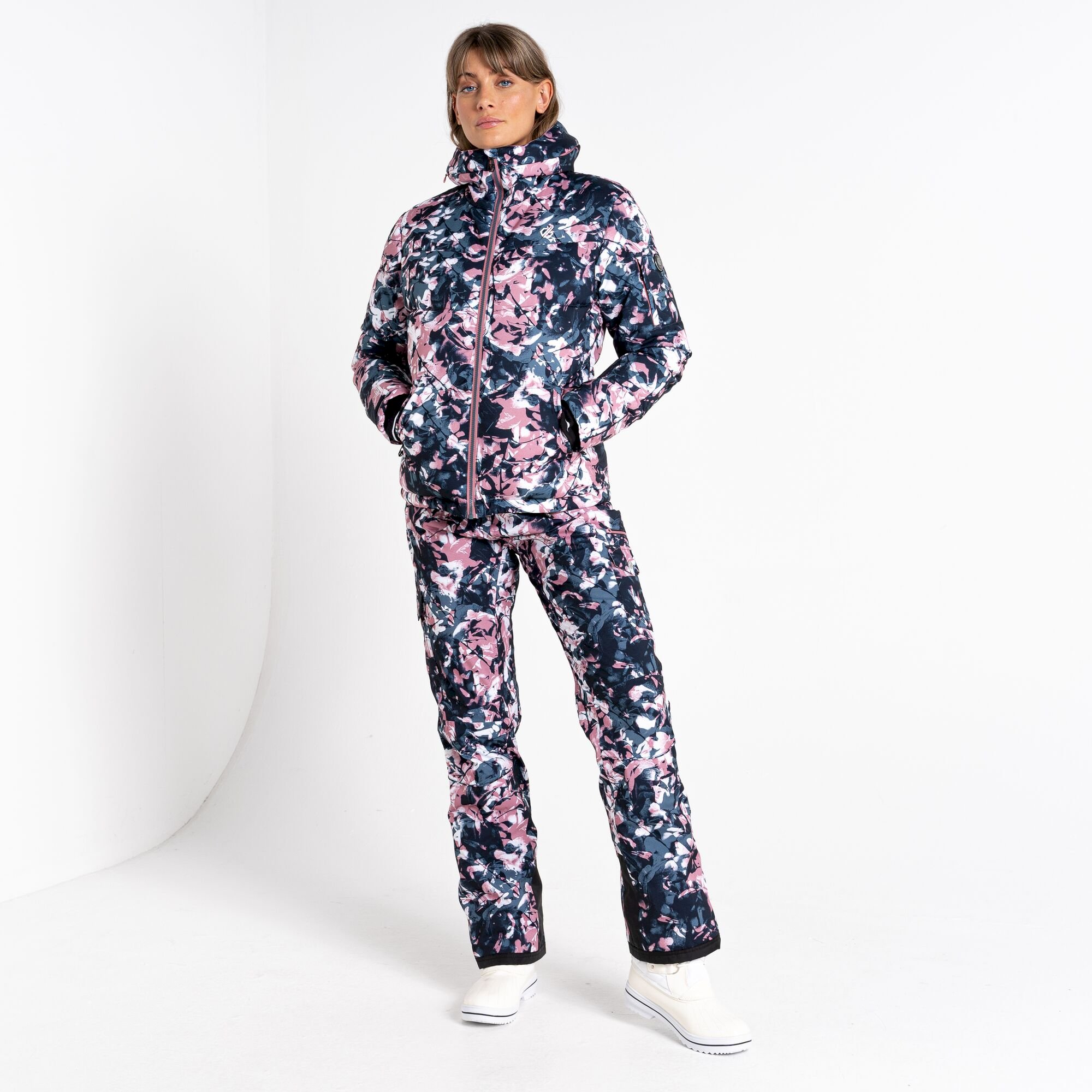 Dare 2b - Women's Verdict Waterproof Insulated Hooded Ski Jacket | Mesa Rose Floral Print