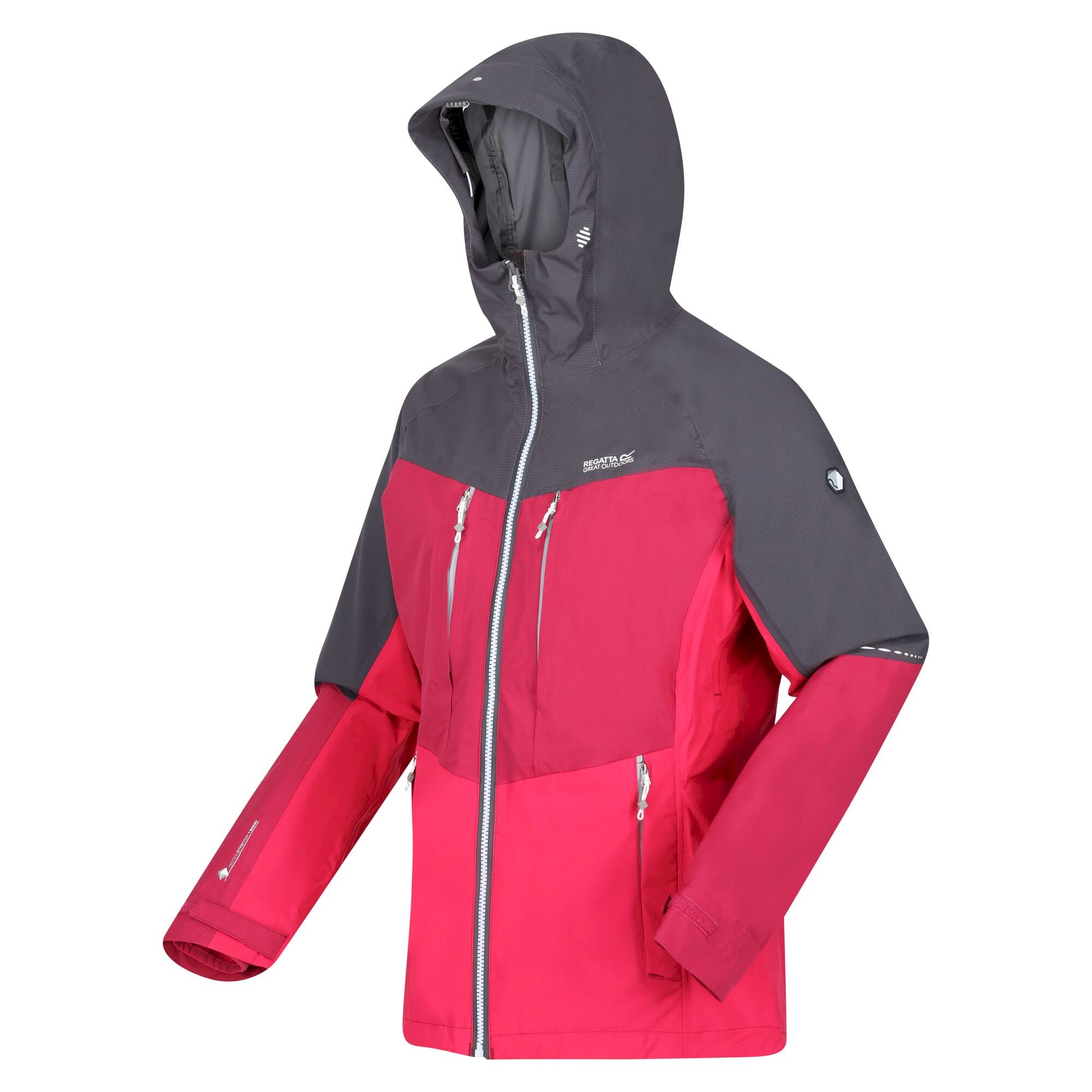Women's Carletta VII 3-In-1 Waterproof Jacket | Seal Grey Berry Pink Pink Potion