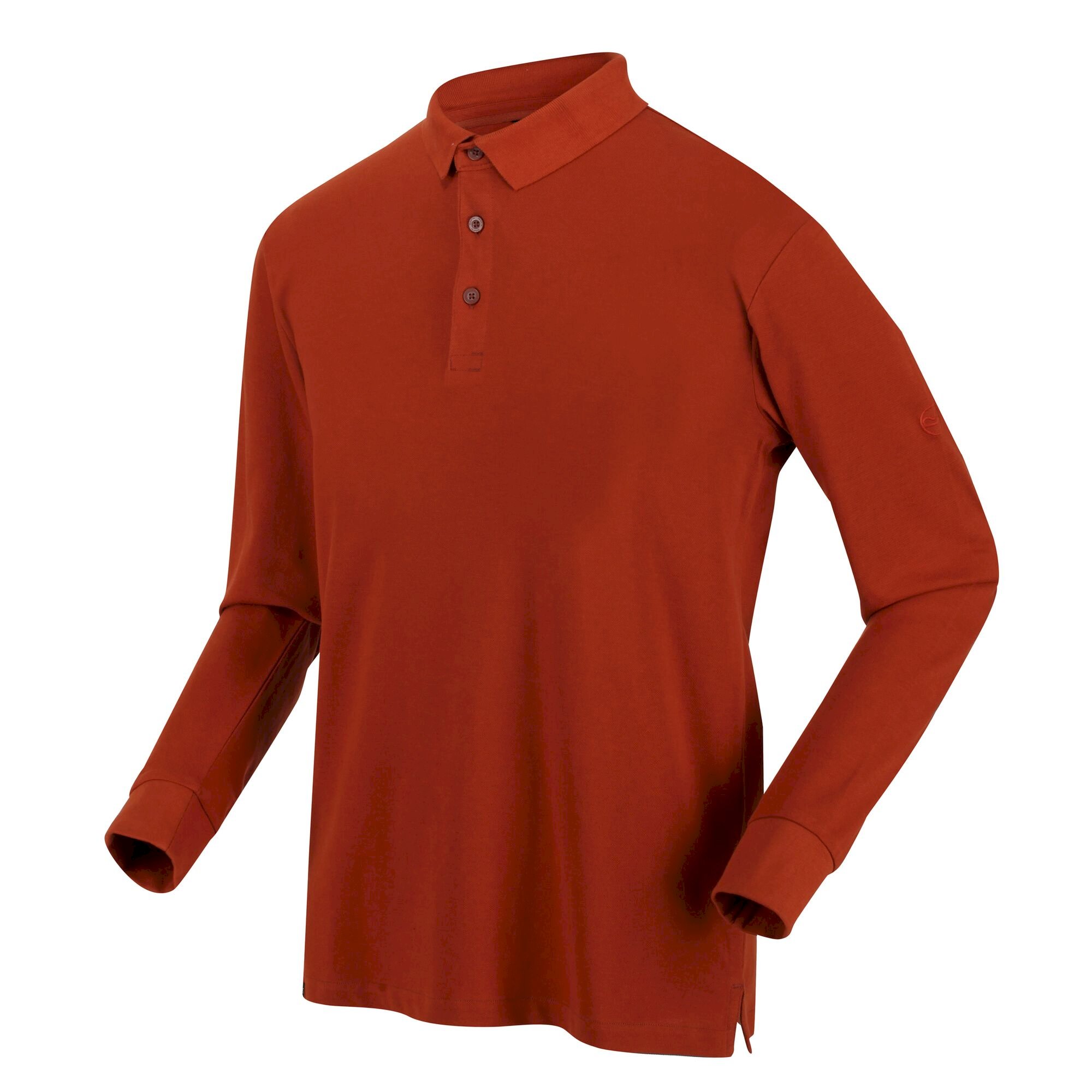 Men's Kaleb Long Sleeve Polo Shirt | Gingerbread