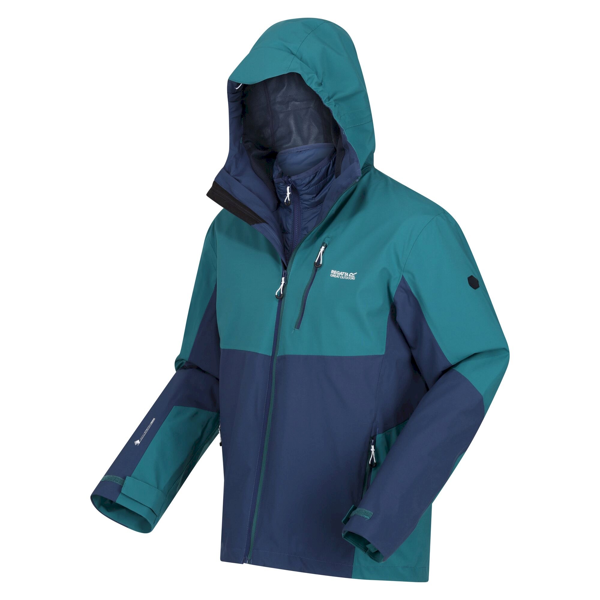 Men's Wentwood VII Waterproof Jacket | Pacific Green Admiral Blue