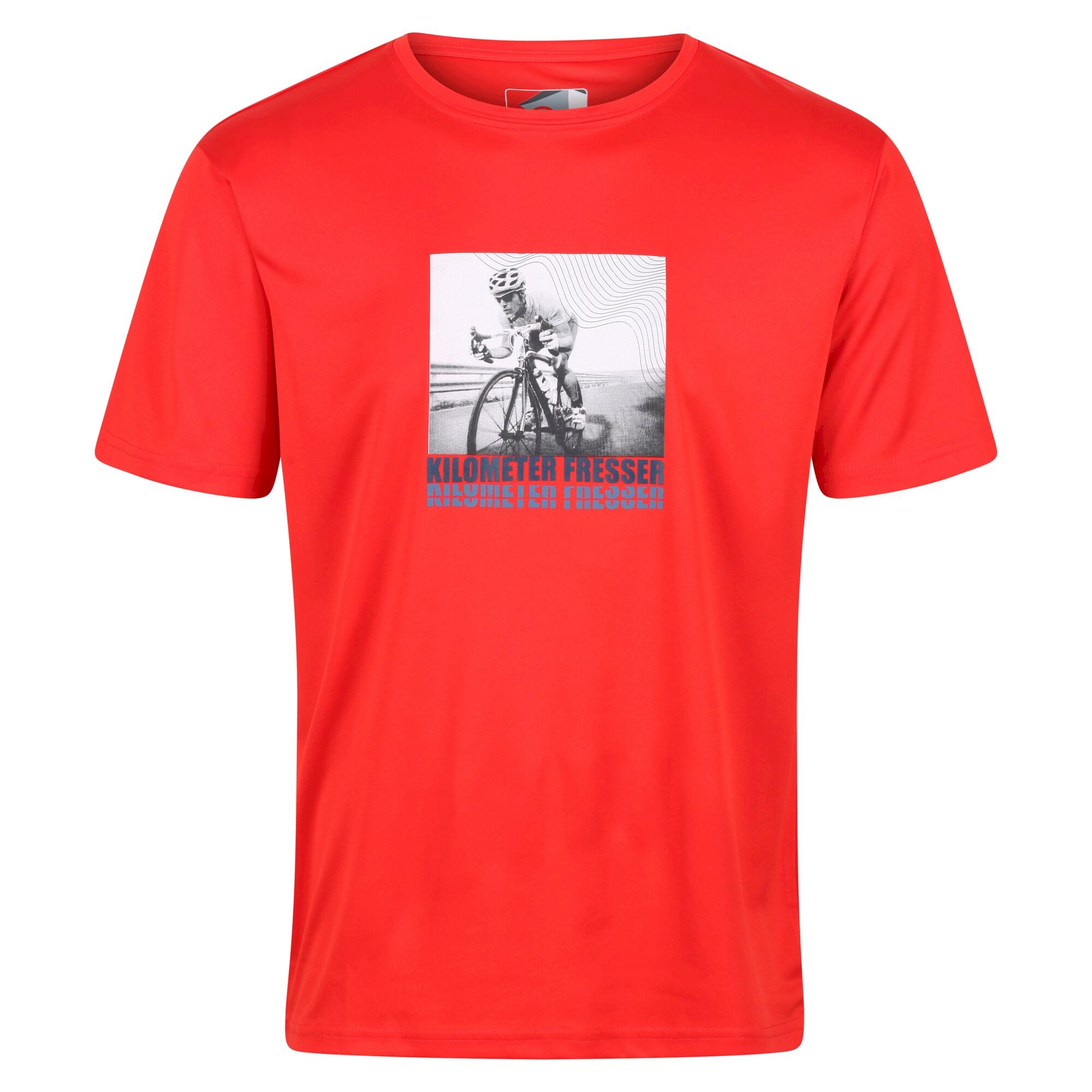 Men's Fingal Slogan Print T-Shirt | Fiery Red