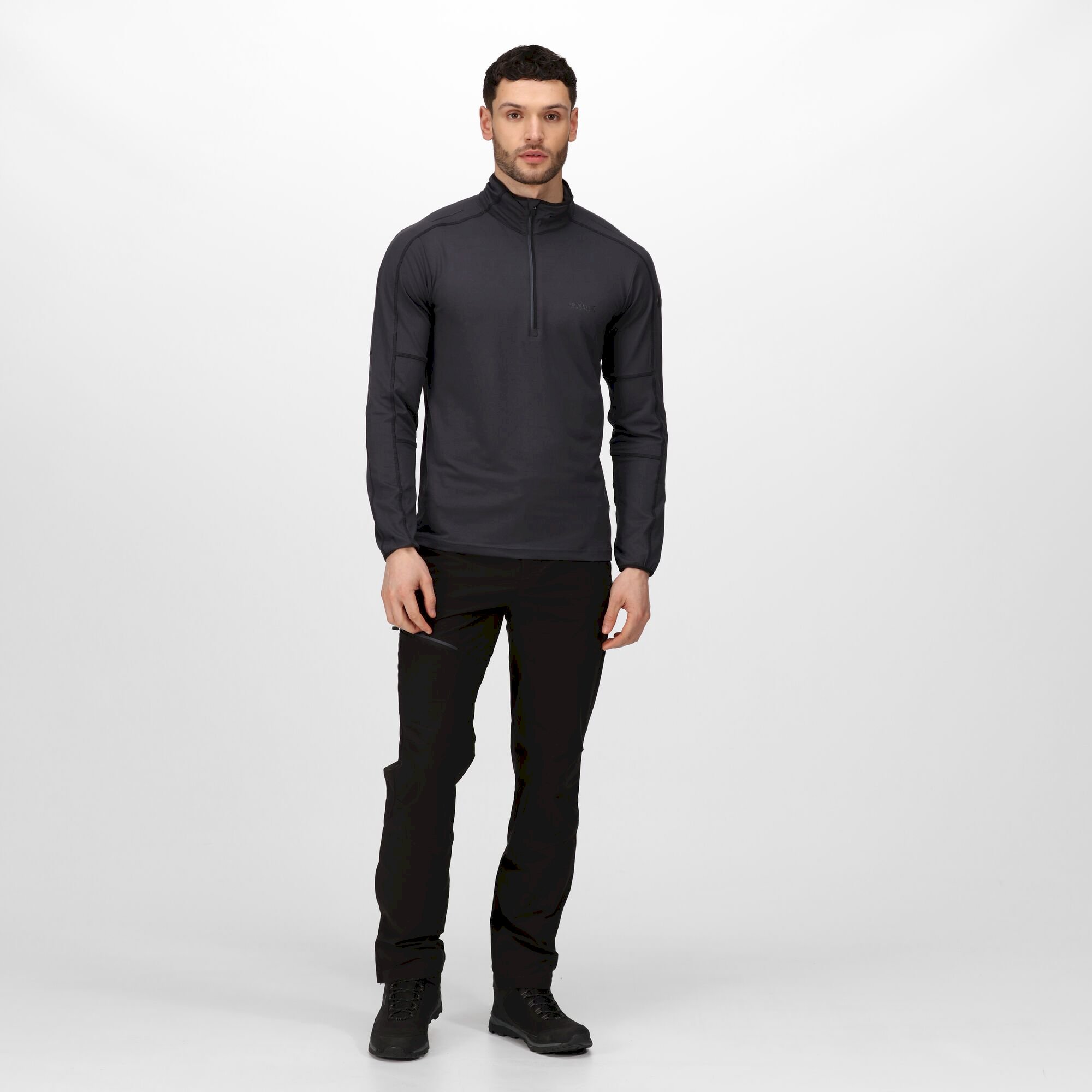 Men's Makhill Half Zip Stretch Midlayer | India Grey