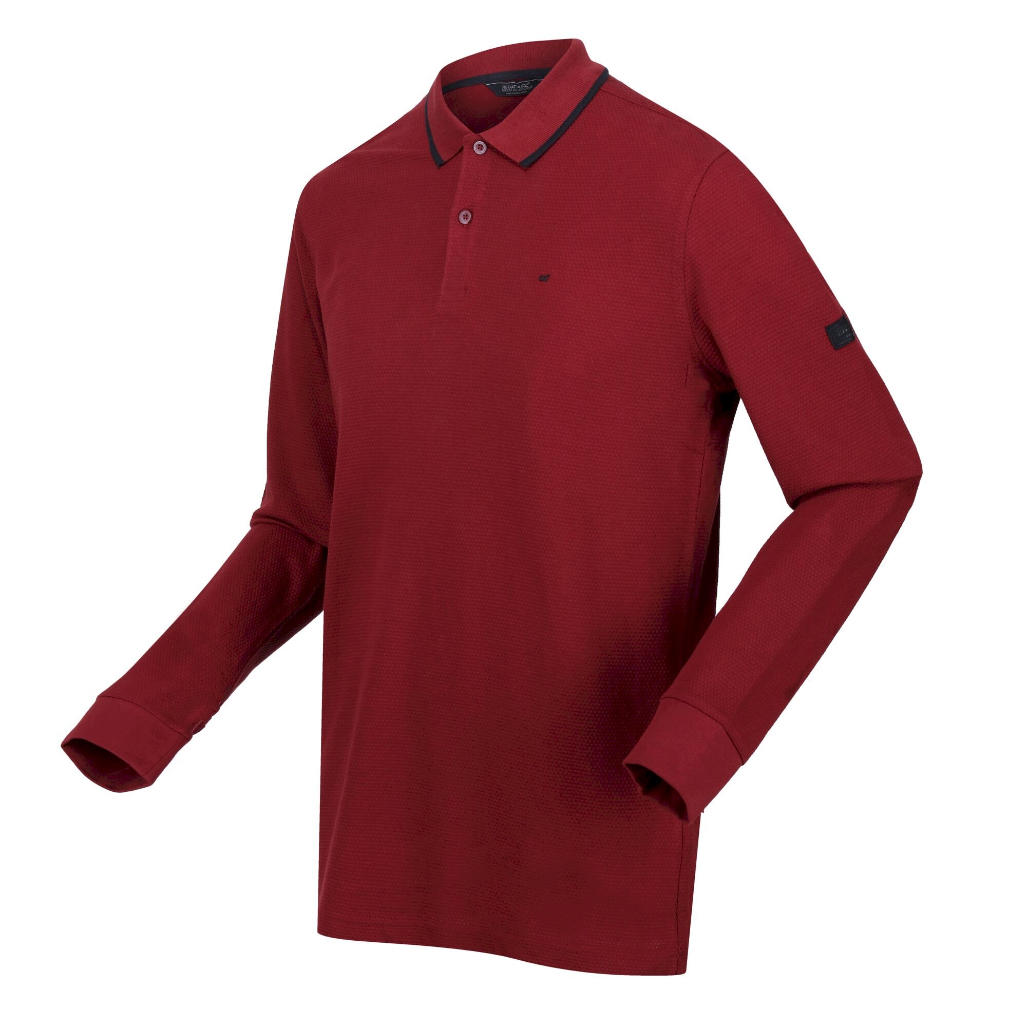 Men's Leaonzo Long Sleeved Polo Shirt | Syrah Red