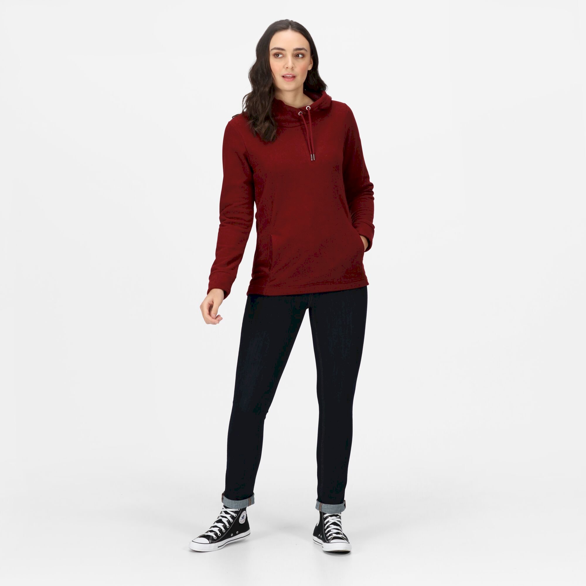Women's Kizmit II Hooded Marl Fleece | Cabernet Two Tone