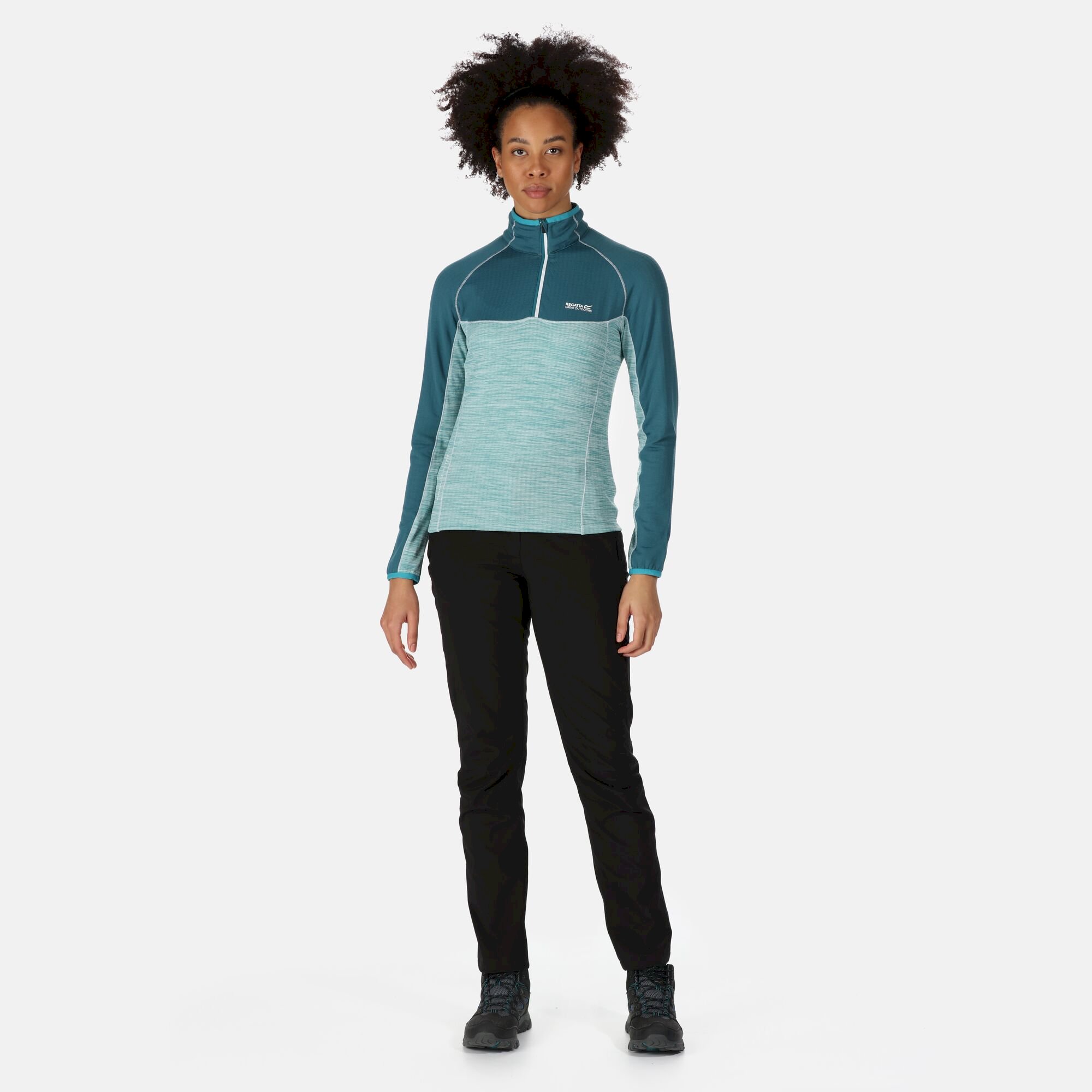 Women's Hepley Lightweight Half Zip Fleece | Dragonfly Pagoda Blue