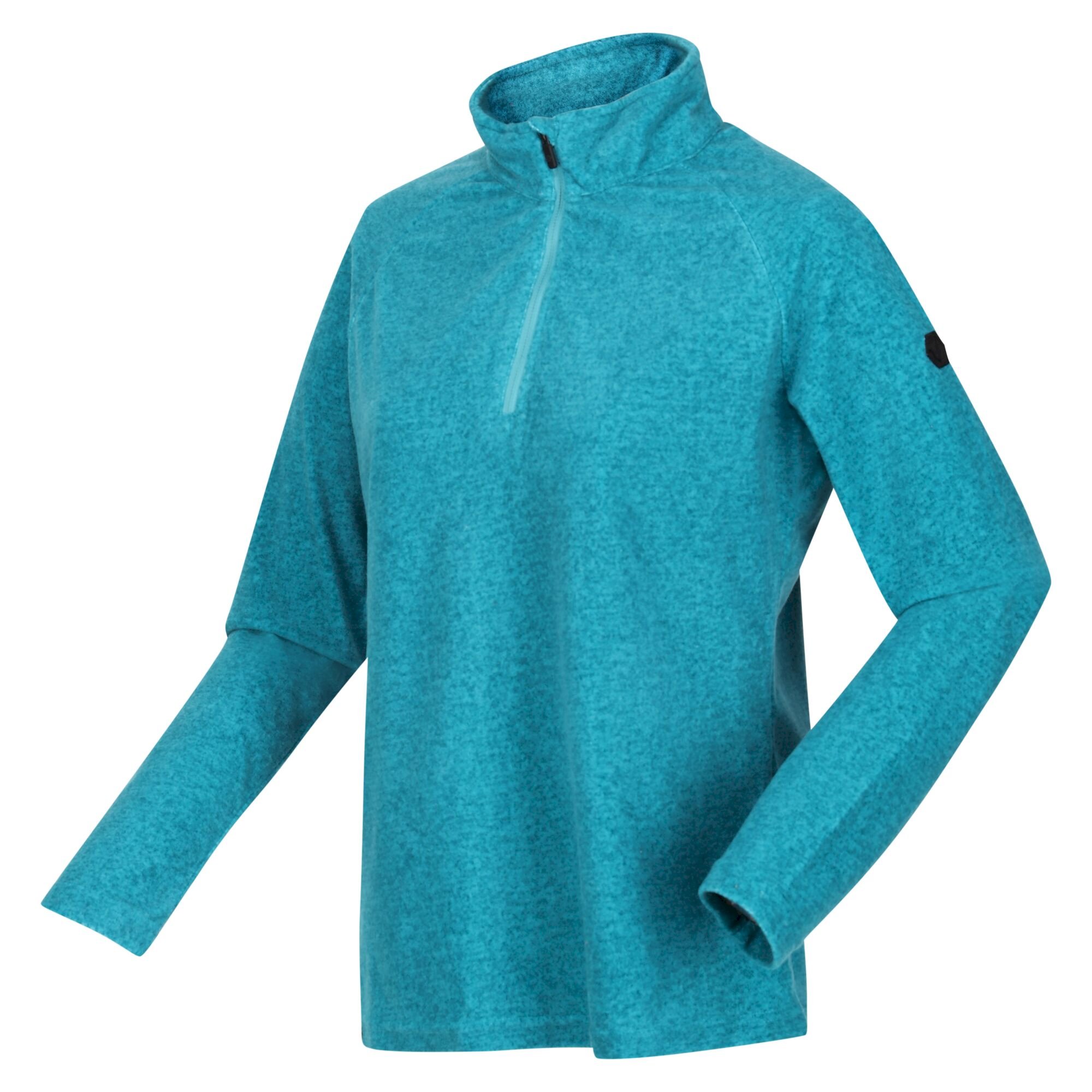 Women's Pimlo Half Zip Velour Fleece | Pagoda Blue