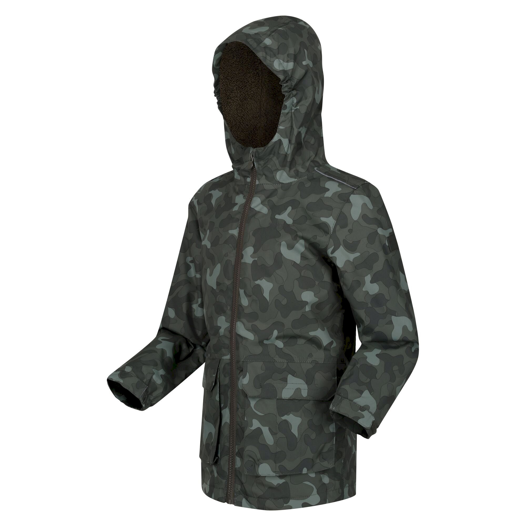 Kids' Salman Waterproof Insulated Jacket | Dark Khaki Multi Camo