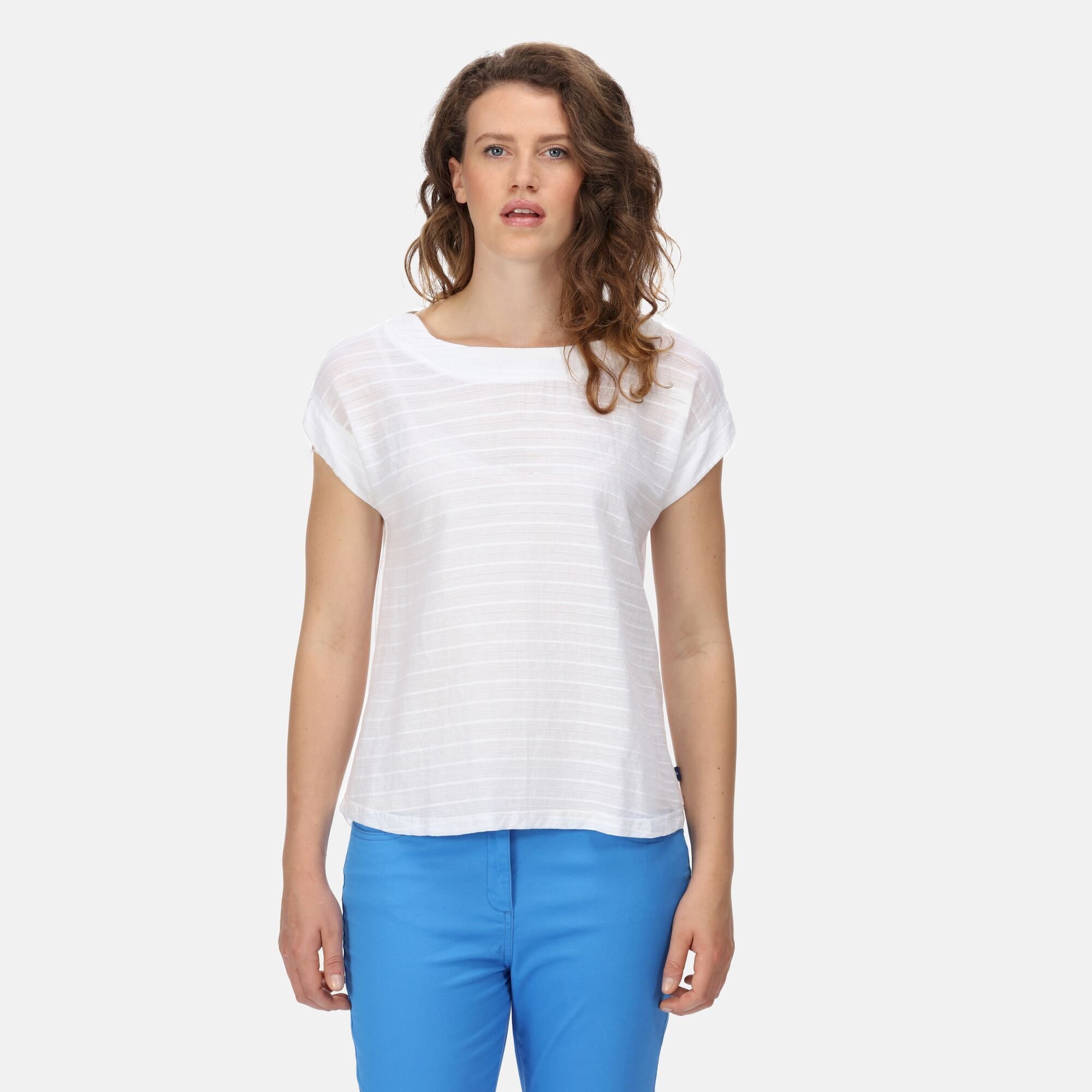 Women's Adine Stripe T-Shirt | White