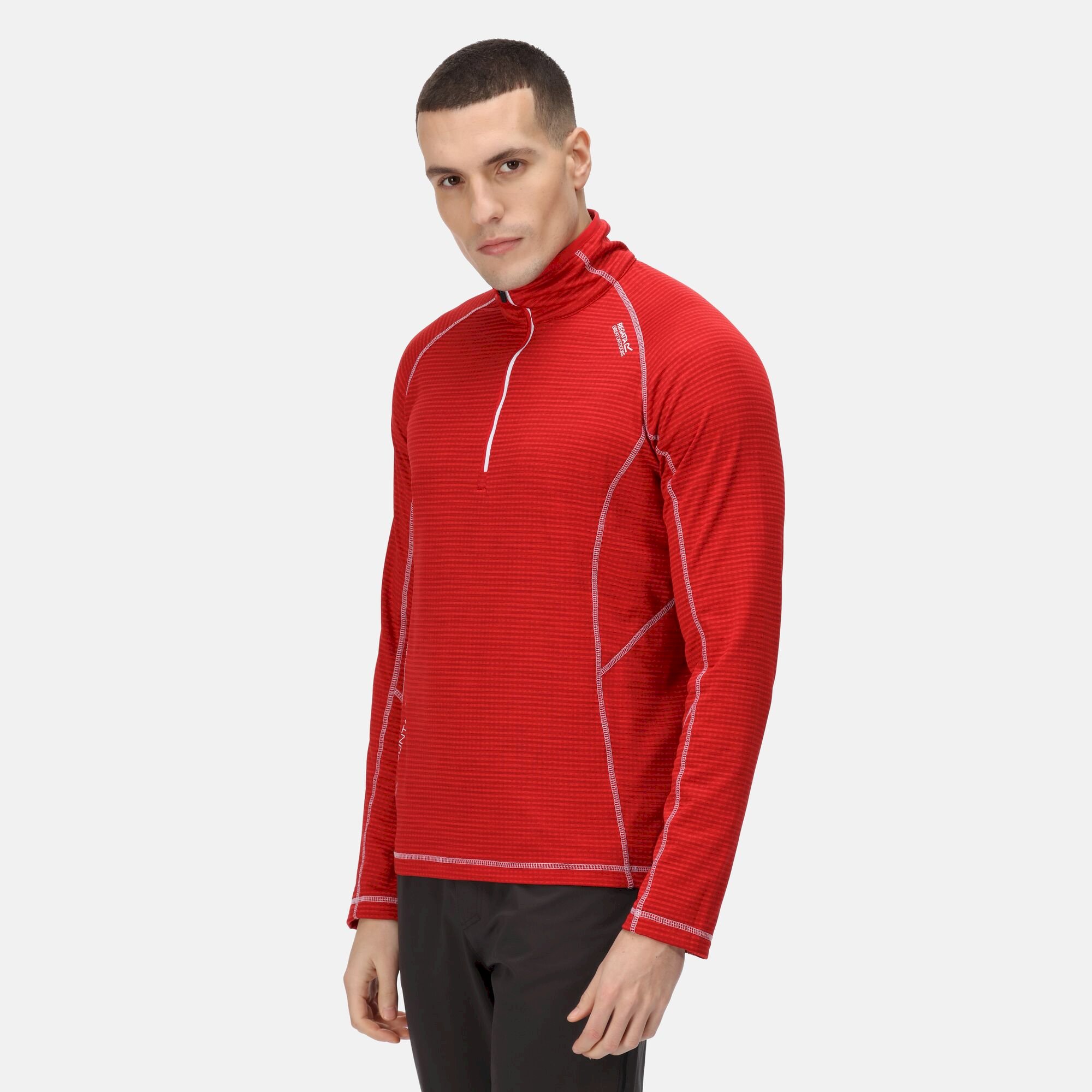 Men's Yonder Half Zip Top | Chinese Red