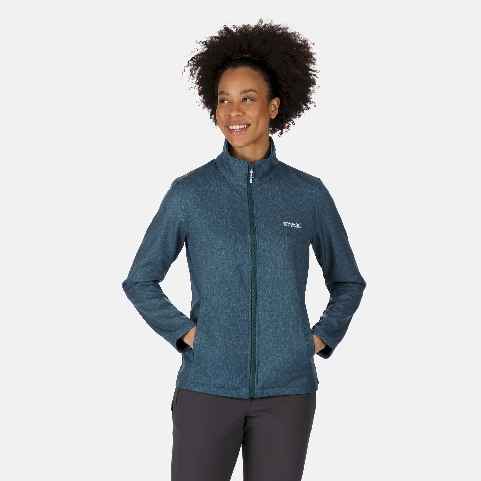 Women's Connie V Softshell Walking Jacket | Reflecting Lake Marl