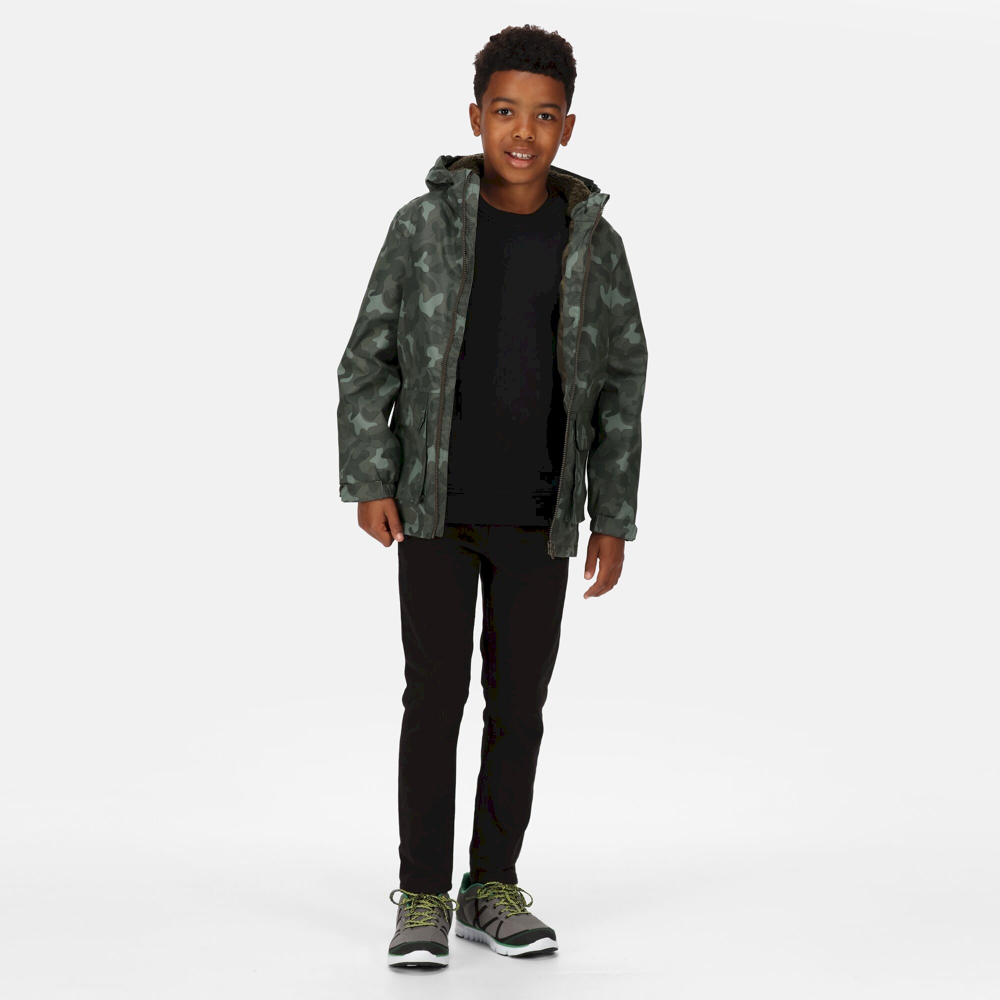 Kids' Salman Waterproof Insulated Jacket | Dark Khaki Multi Camo
