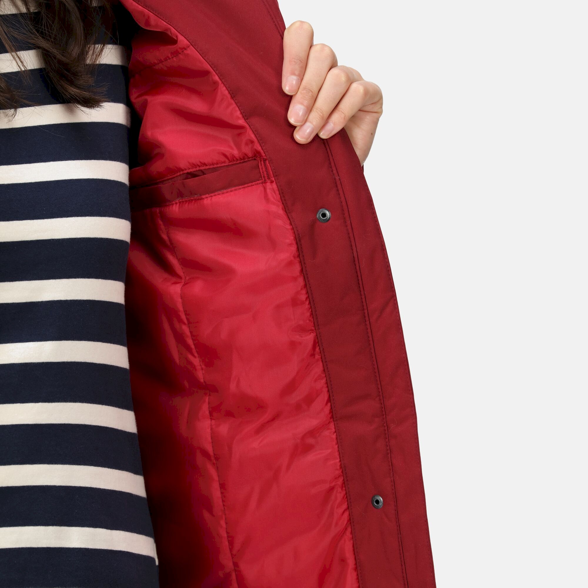 Women's Bria Fur Lined Waterproof Jacket | Cabernet