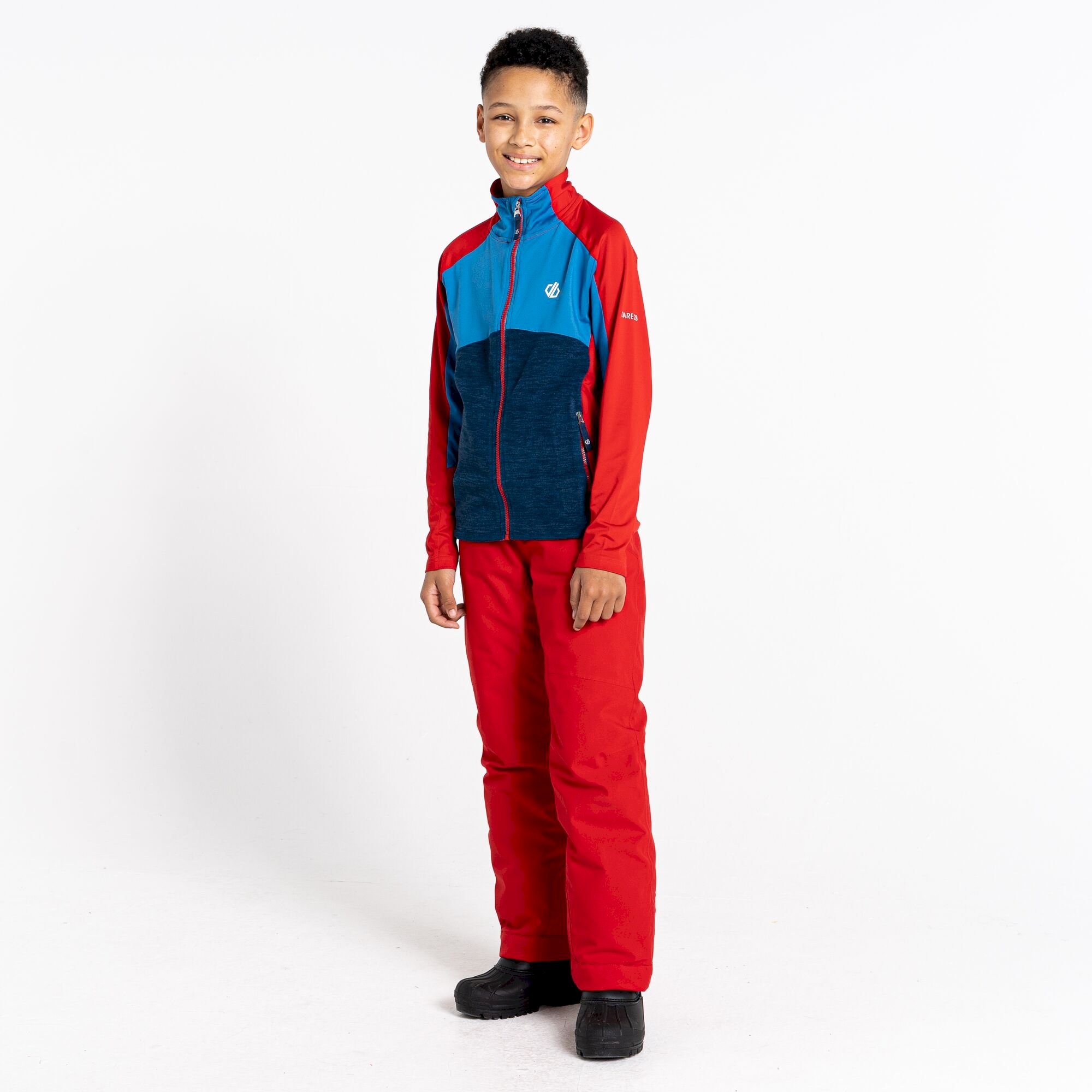 Dare 2b - Kids' Exception Recycled Core Stretch Midlayer | Danger Red