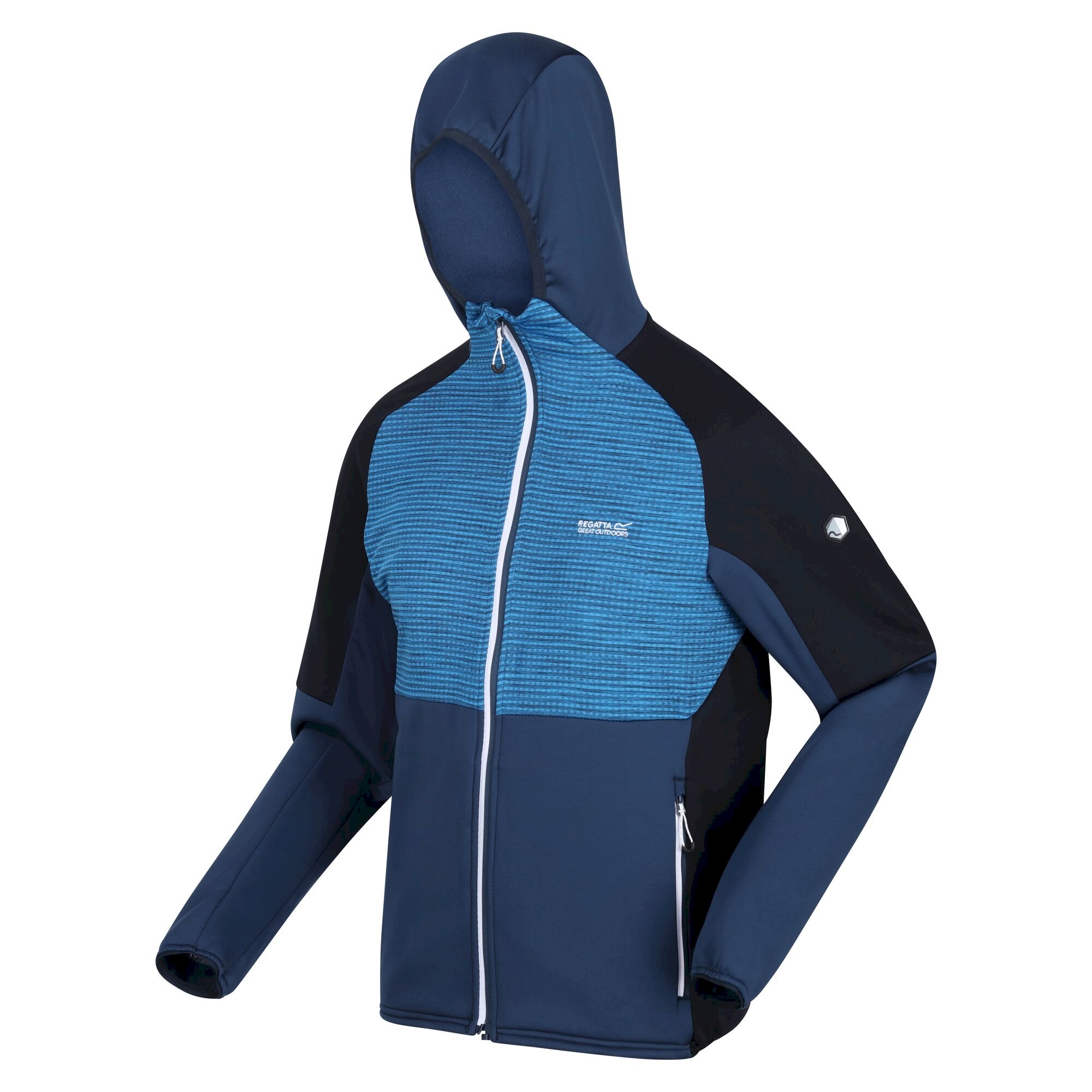 Men's Attare Softshell Hooded Jacket | Admiral Blue Skydiver