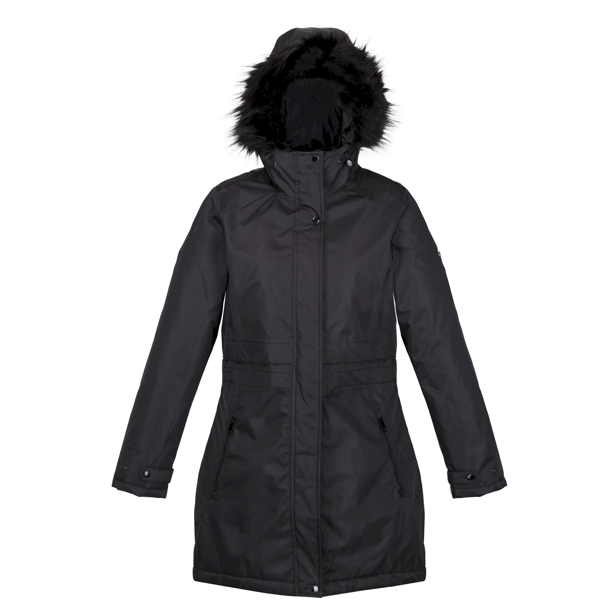 Women's Lyanna Fur Trim Parka Jacket | Black