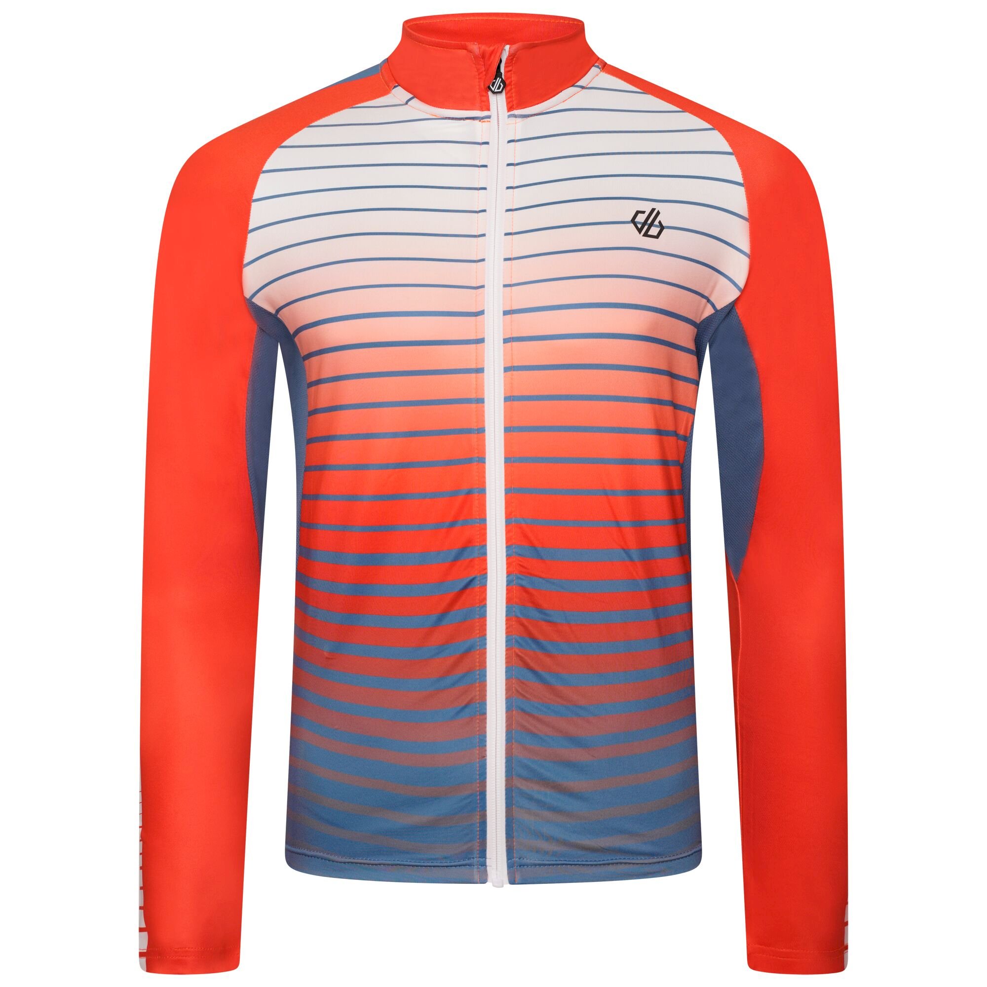 Dare 2b - Men's AEP Virtuous Long Sleeved Cycling Jersey | Stellar Blue Underlined Print