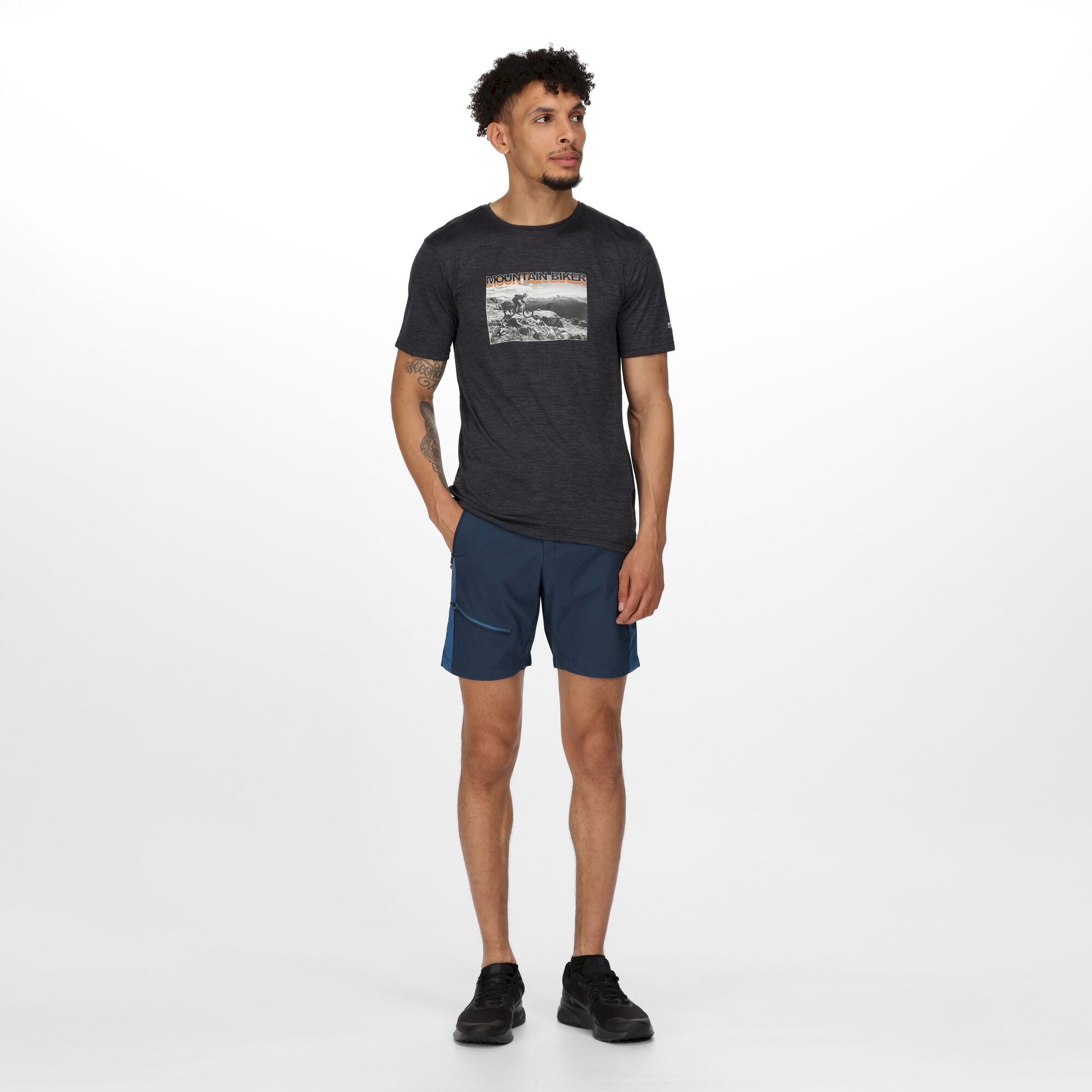 Men's Fingal Slogan Print T-Shirt | India Grey