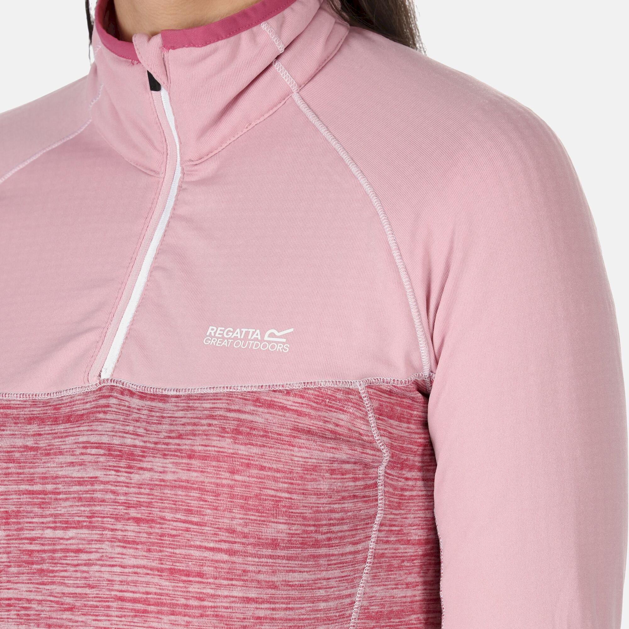 Women's Hepley Lightweight Half Zip Fleece | Fragrant Lilac Violet Marl