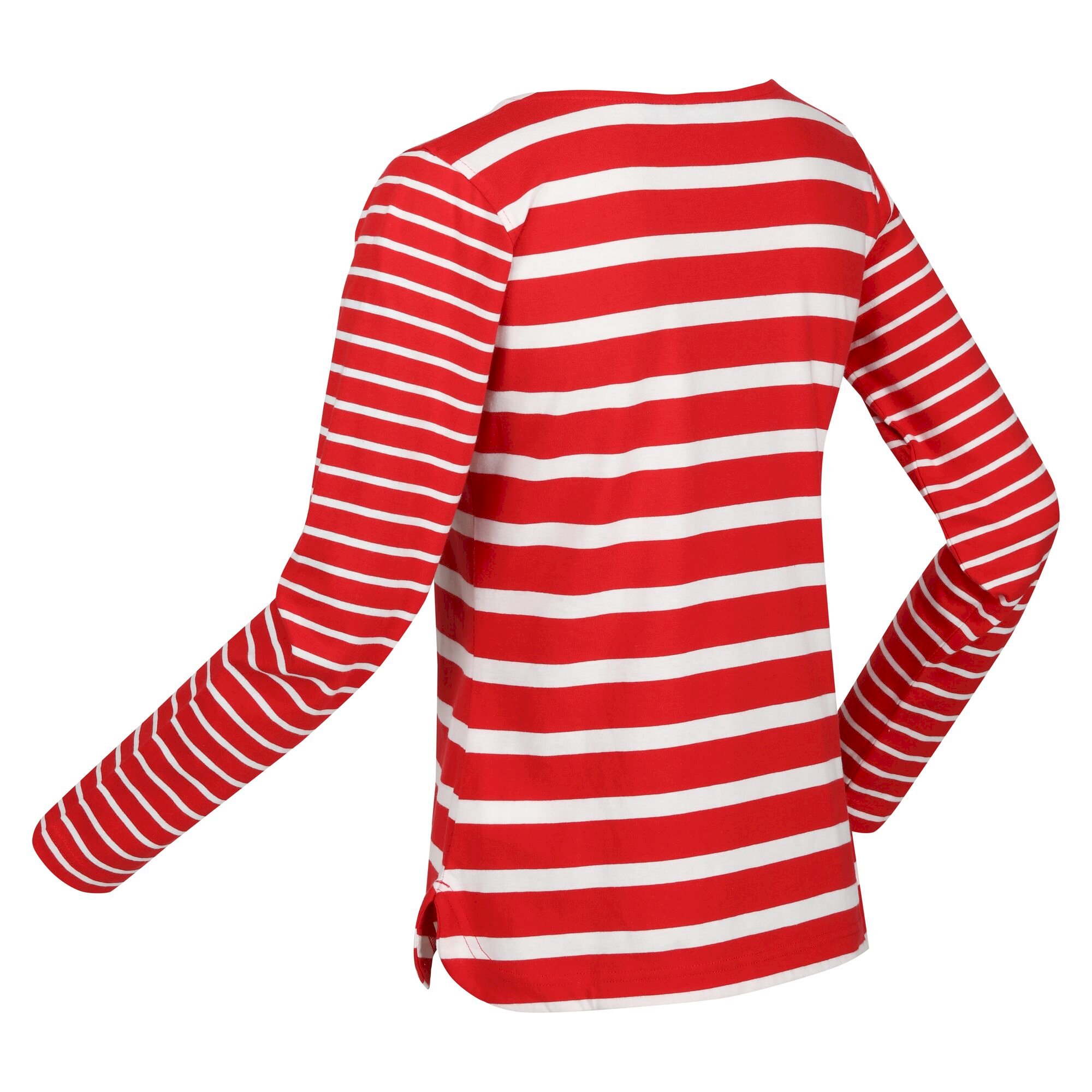 Women's Farida Striped T-Shirt | Code Red Snow White