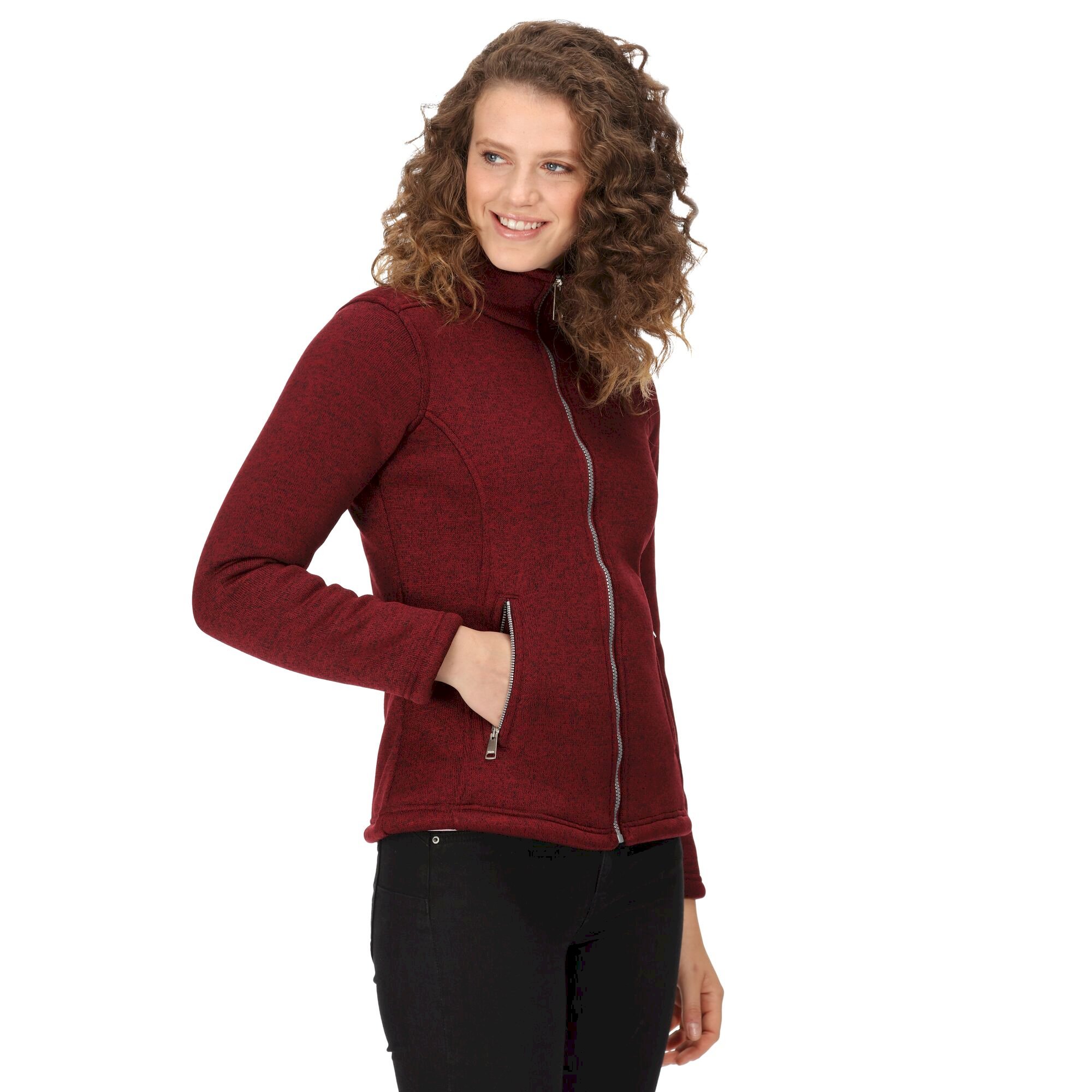 Women's Razia II Full Zip Bonded Fleece | Cabernet