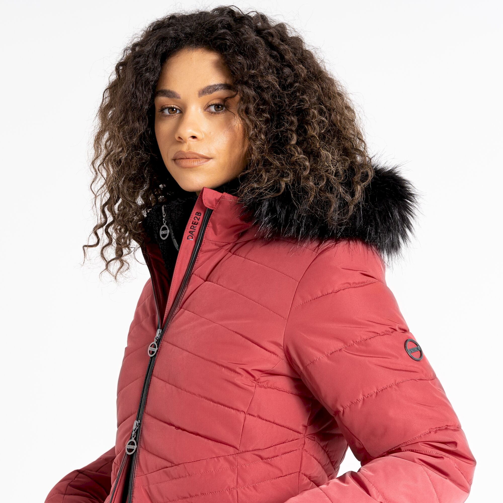 Dare 2b - Women's Striking III Longline Padded Jacket | Earth Rose