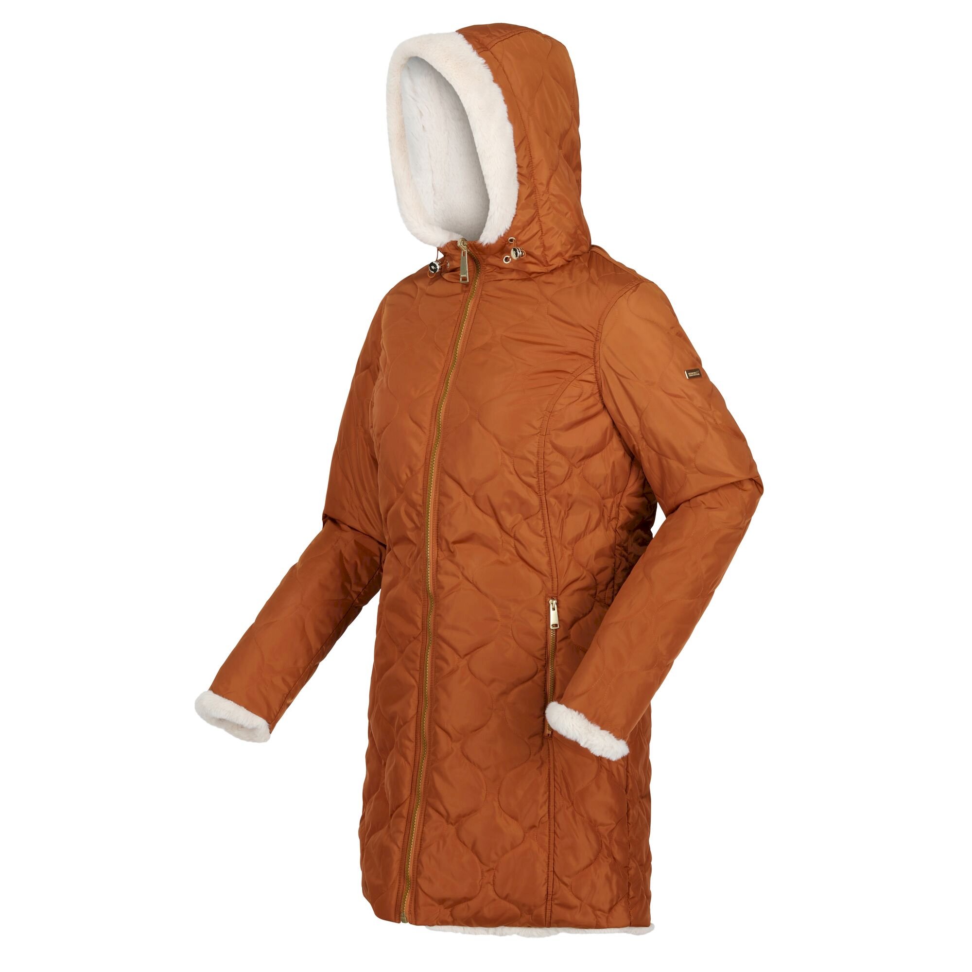 Women's Caileigh Reversible Parka Jacket | Copper Almond Light Vanilla