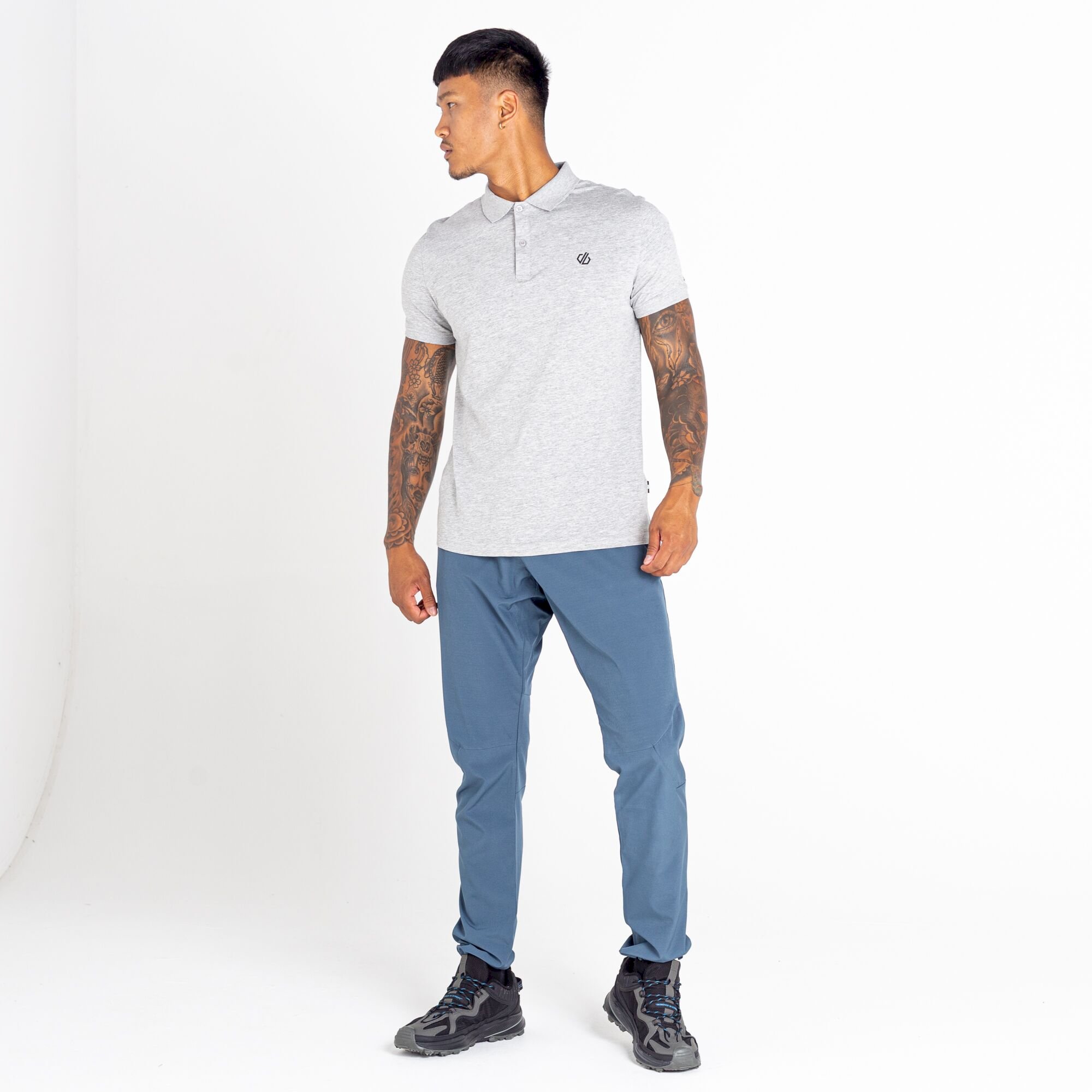 Dare 2b - Men's Decisive Polo Shirt | Ash Grey Marl