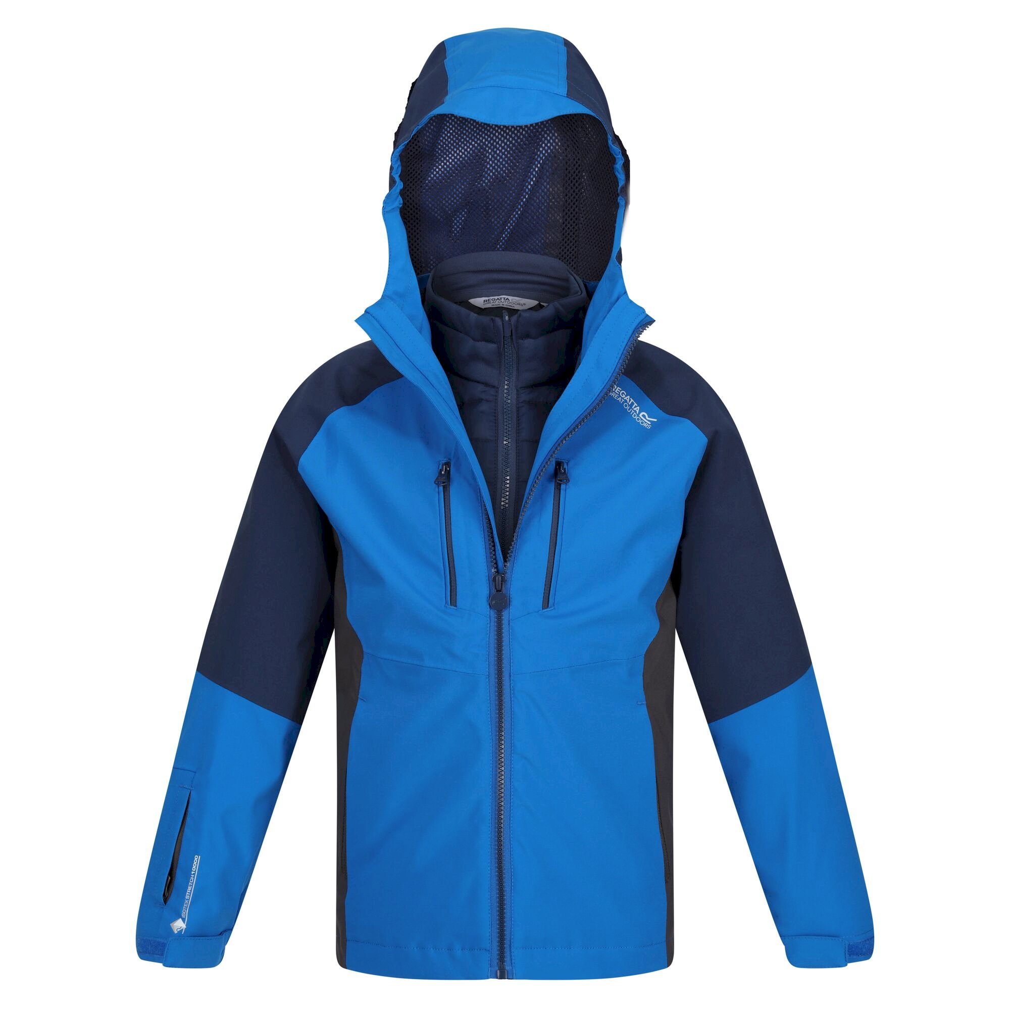 Kids' Hydrate VII 3-In-1 Waterproof Jacket | Skydiver Admiral Blue