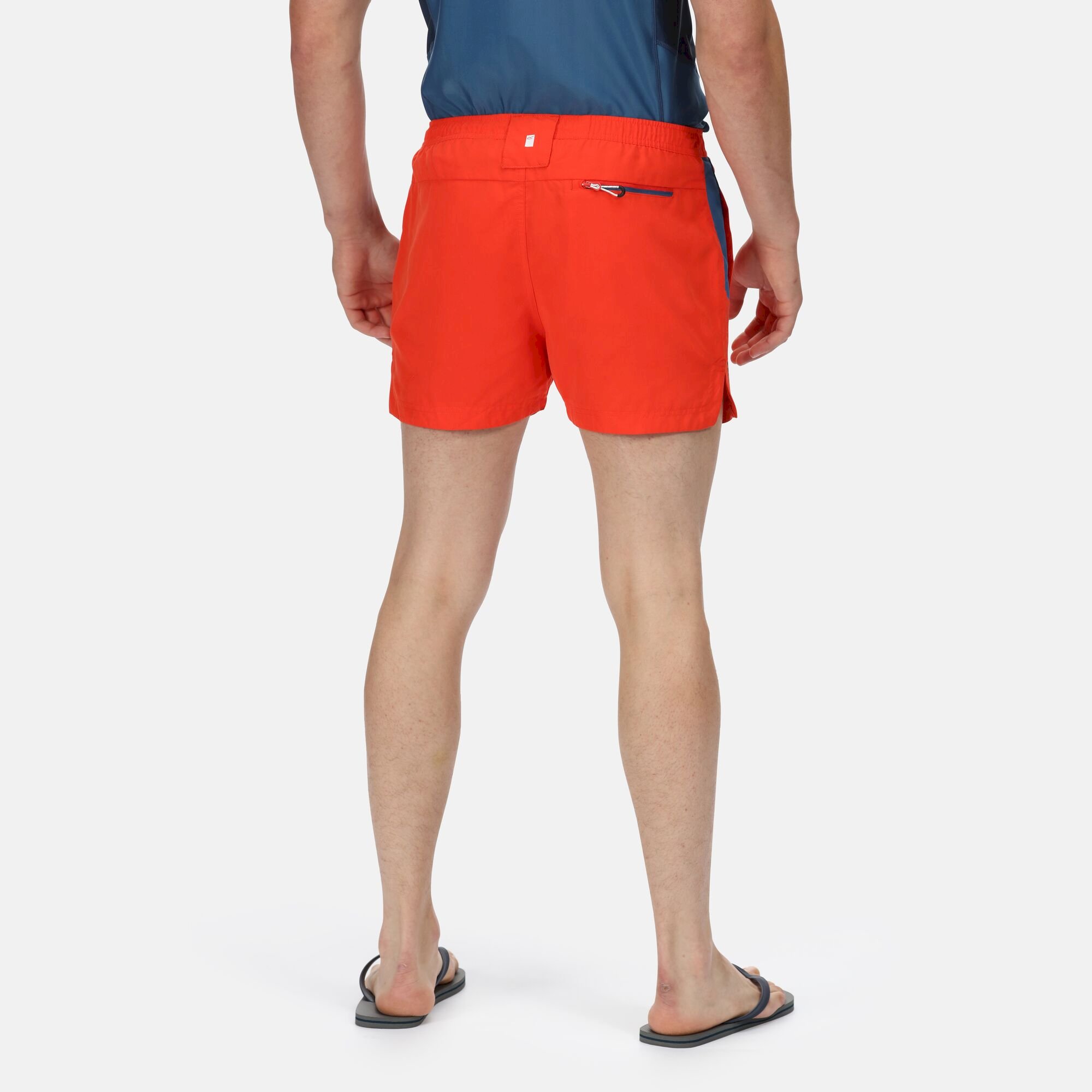 Men's Rehere Shorts | Fiery Red Dynasty Blue Moonlight Denim