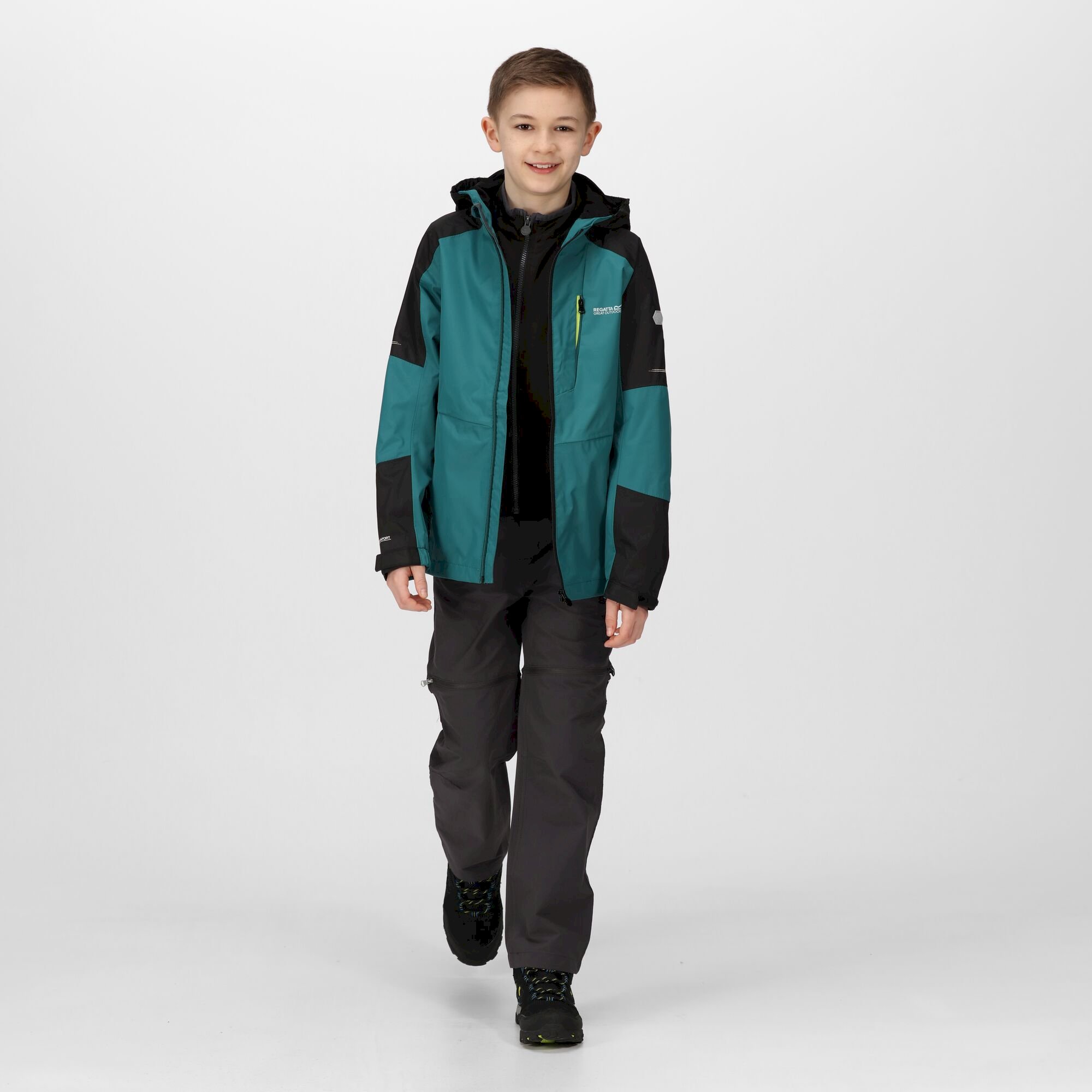 Kids' Calderdale II Waterproof Jacket | Pacific Green Black