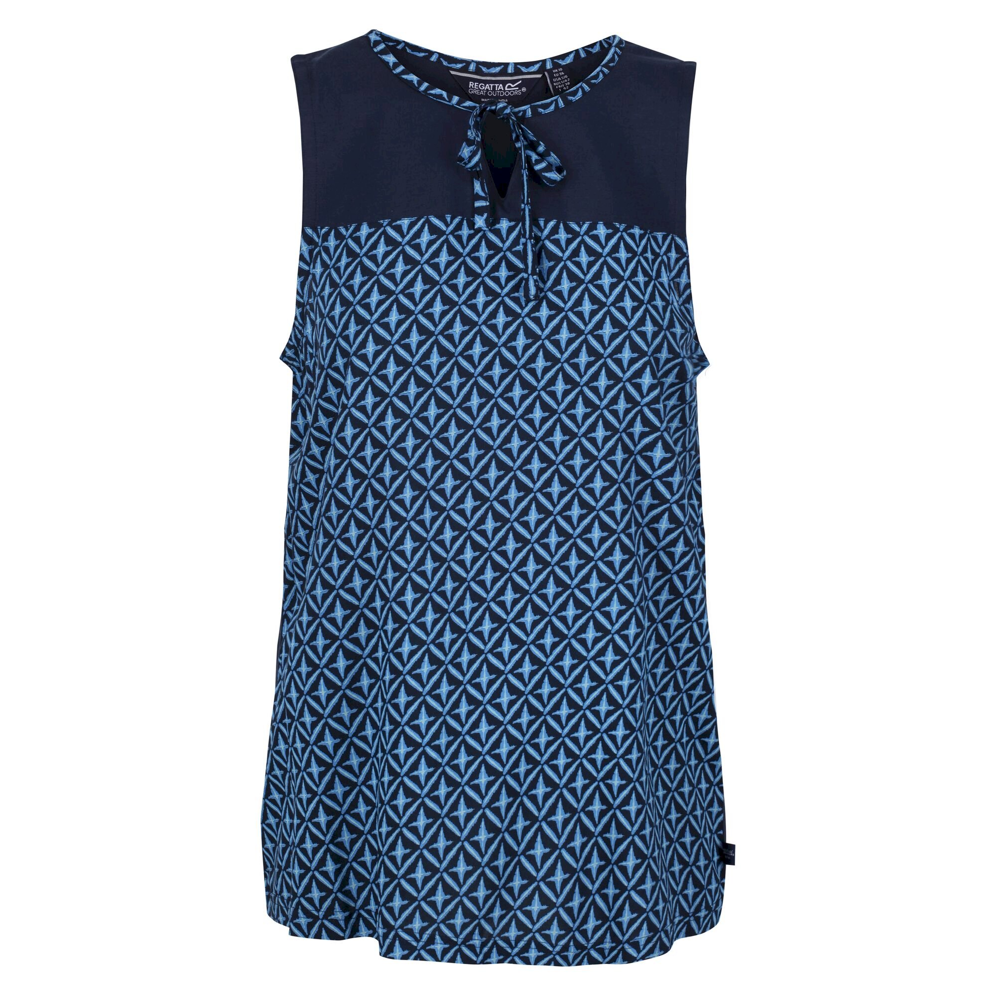 Women's Janessa V-Neck Top | Navy Tile