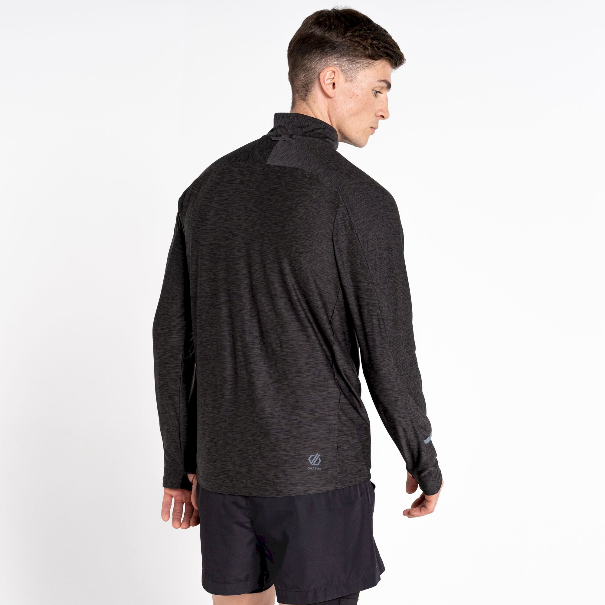 Dare 2b - Men's Power Up II Lightweight Jersey | Black Marl