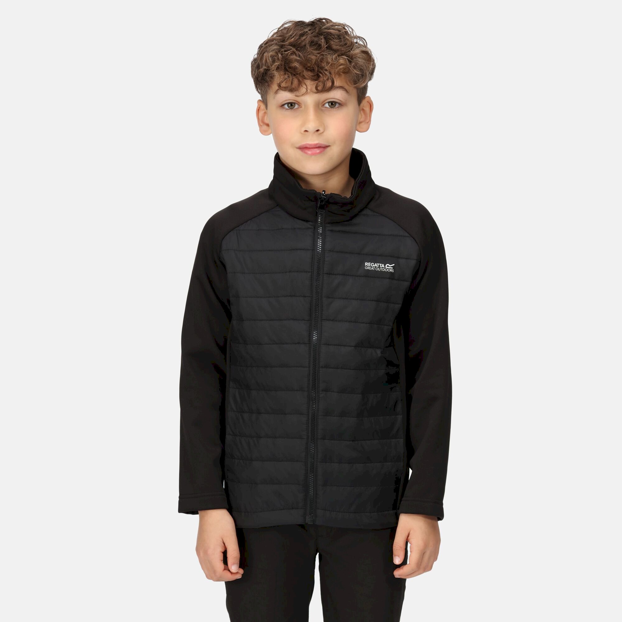 Kids' Hydrate VII 3-In-1 Waterproof Jacket | Bright Kiwi Black