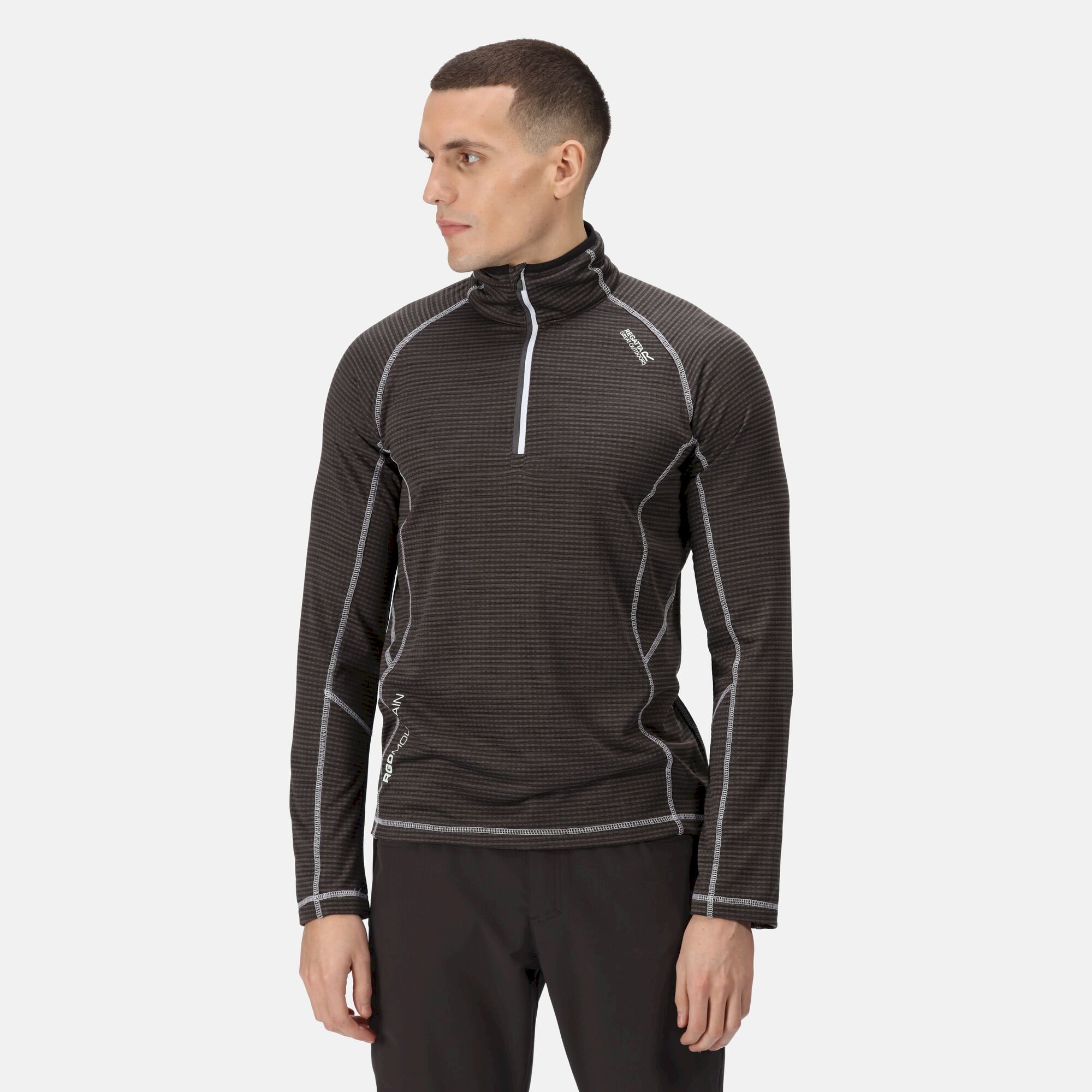 Men's Yonder Half Zip Top | Dark Grey