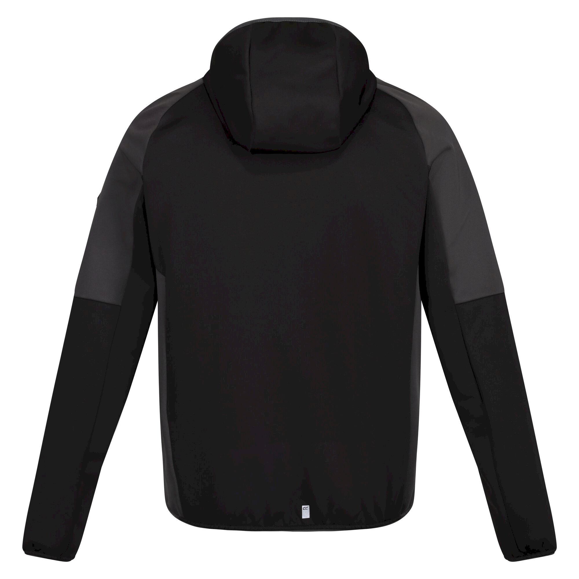 Men's Attare Softshell Hooded Jacket | Black Dark Grey