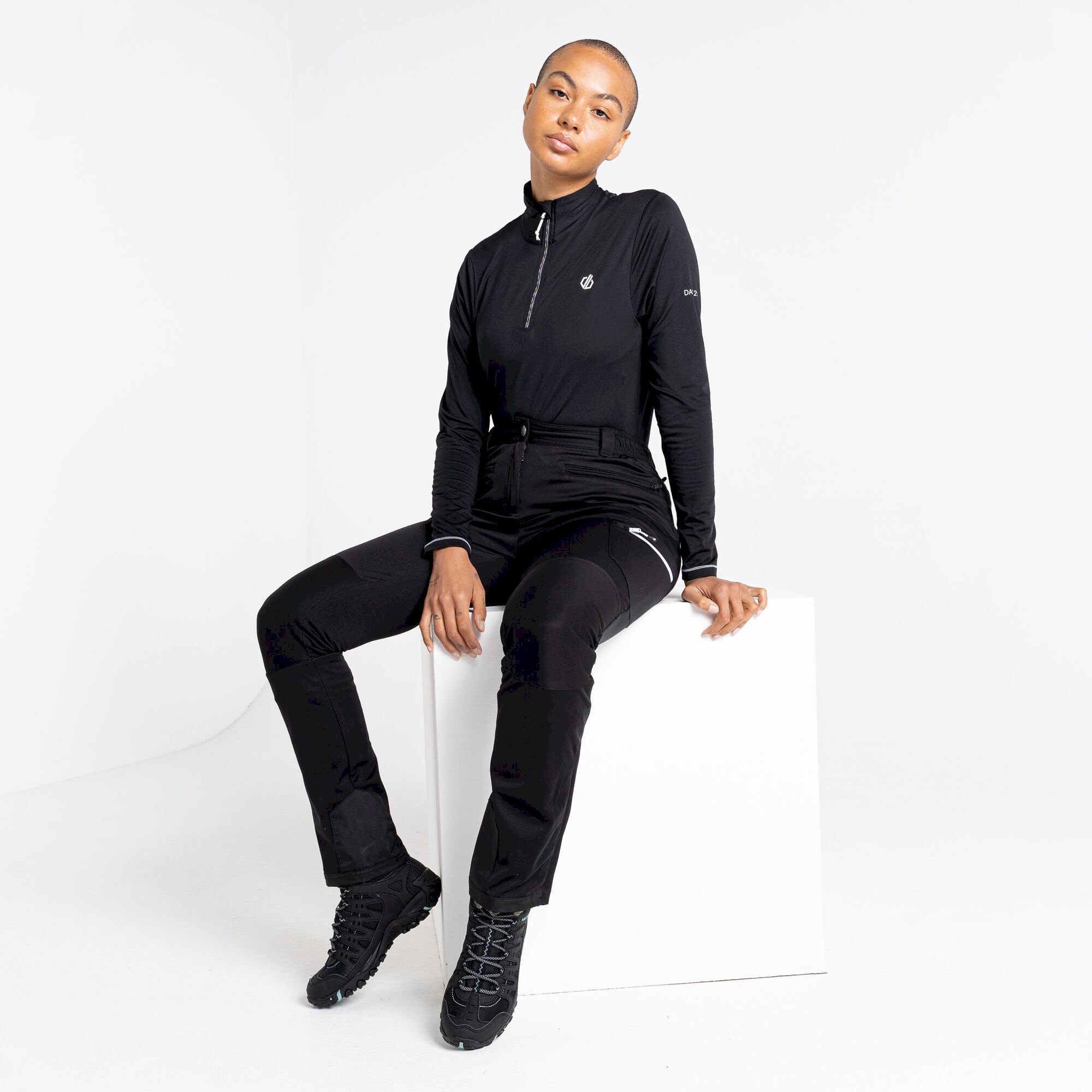 Dare 2b - Women's Nonstop Hybrid Softshell Walking Trousers | Black