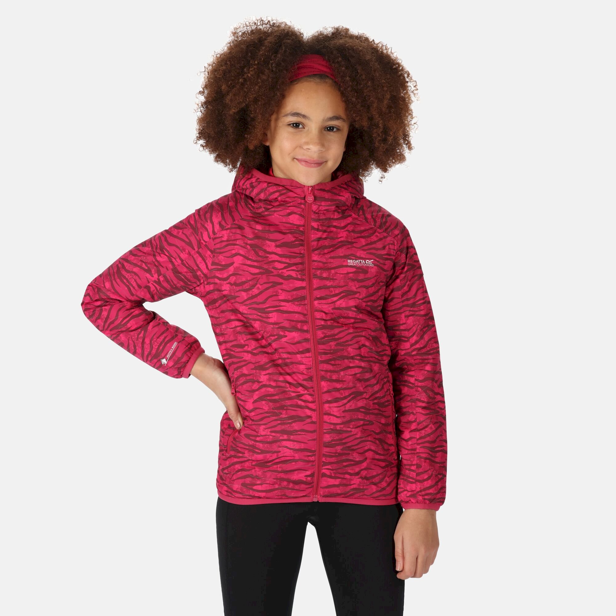 Kids' Volcanics VI Waterproof Jacket | Berry Pink Print