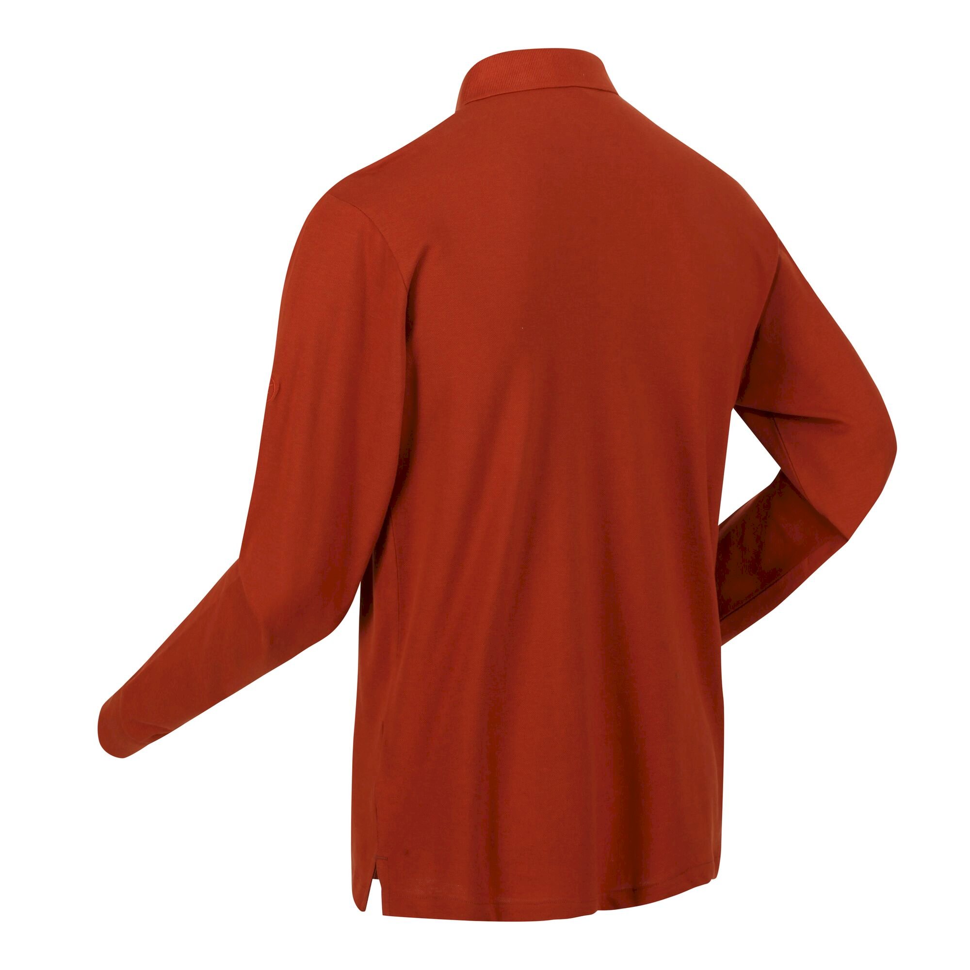 Men's Kaleb Long Sleeve Polo Shirt | Gingerbread
