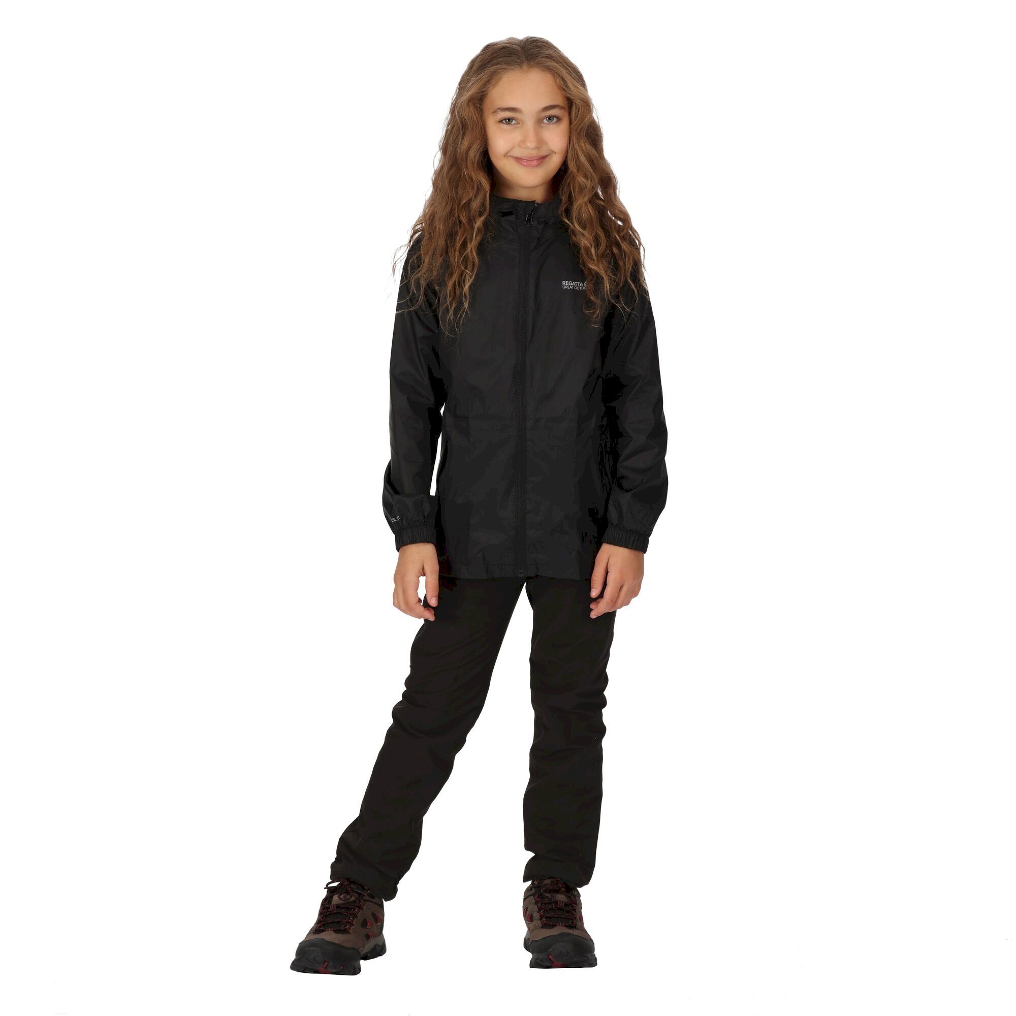 Kids' Pack It Waterproof Packaway Jacket | Black