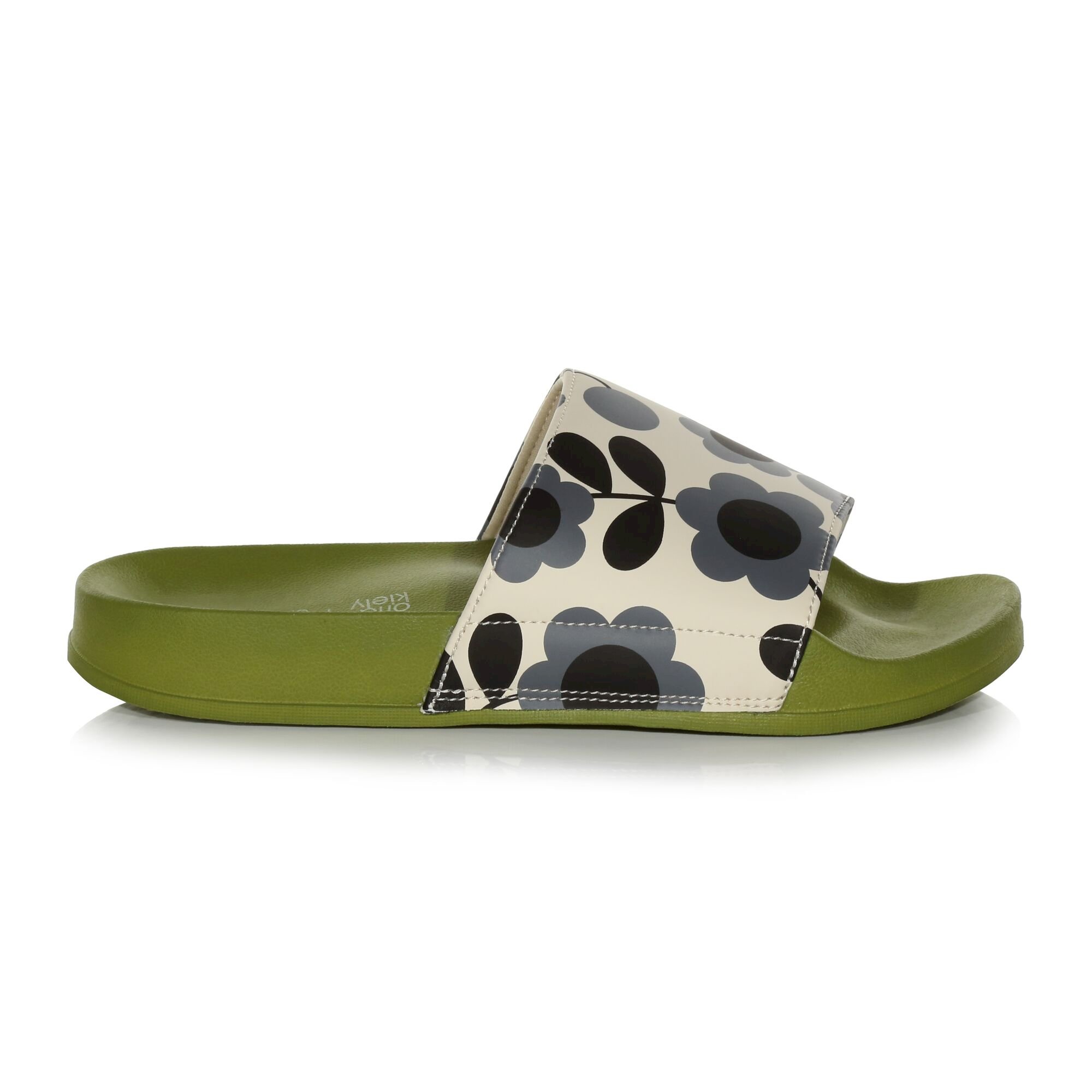 Orla Kiely Slide With Moulded Footbed | Midnight Floral