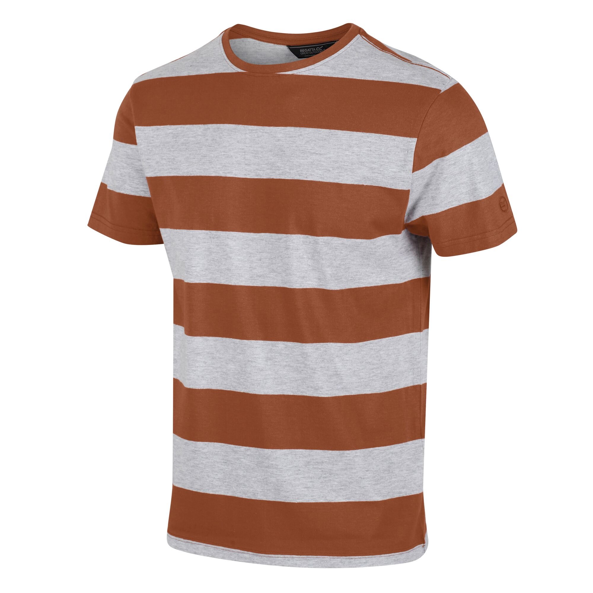 Men's Brayden Stripe T-Shirt | Gingerbread Stripe